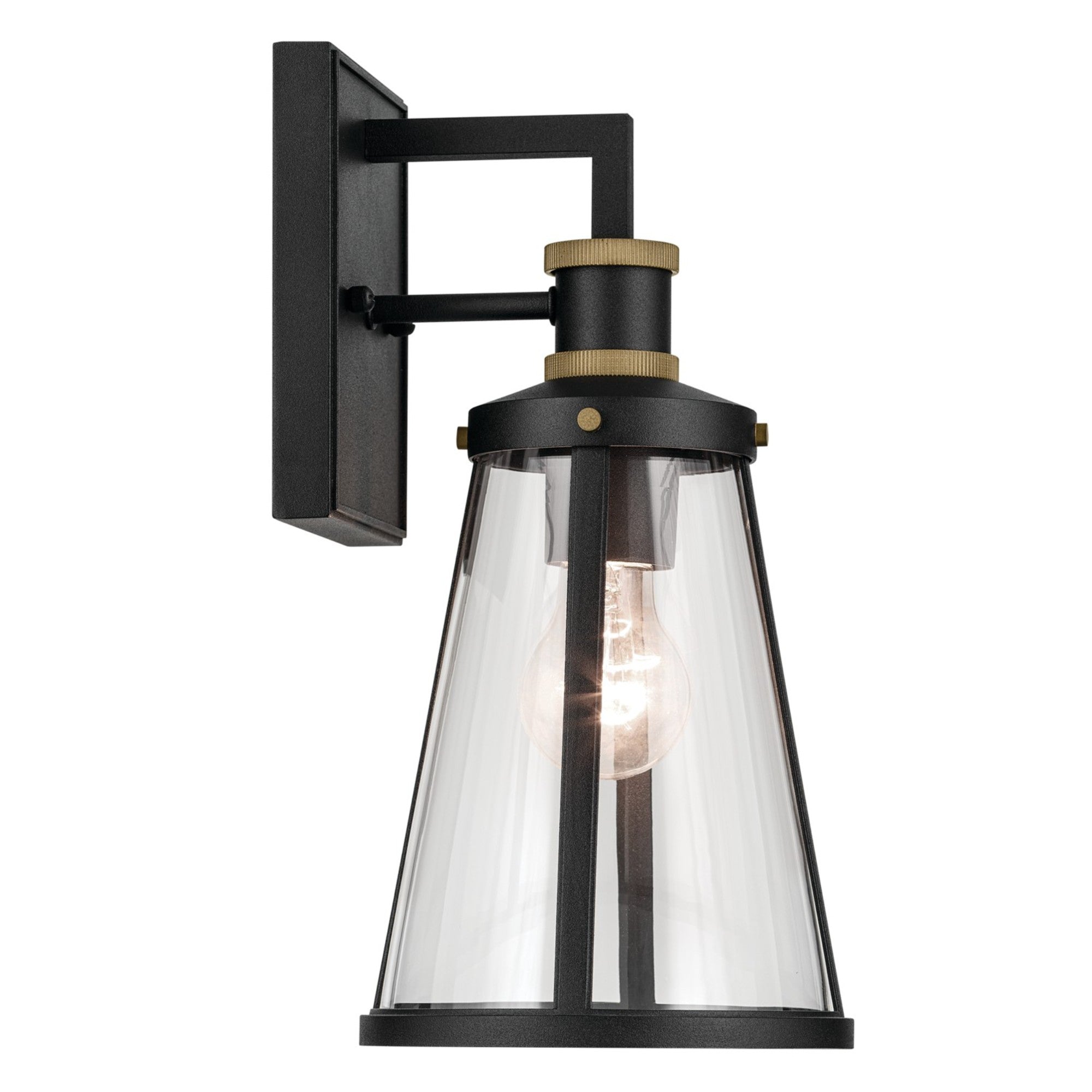 Talman 13" Outdoor Wall Light, Textured Black Finish - Bees Lighting
