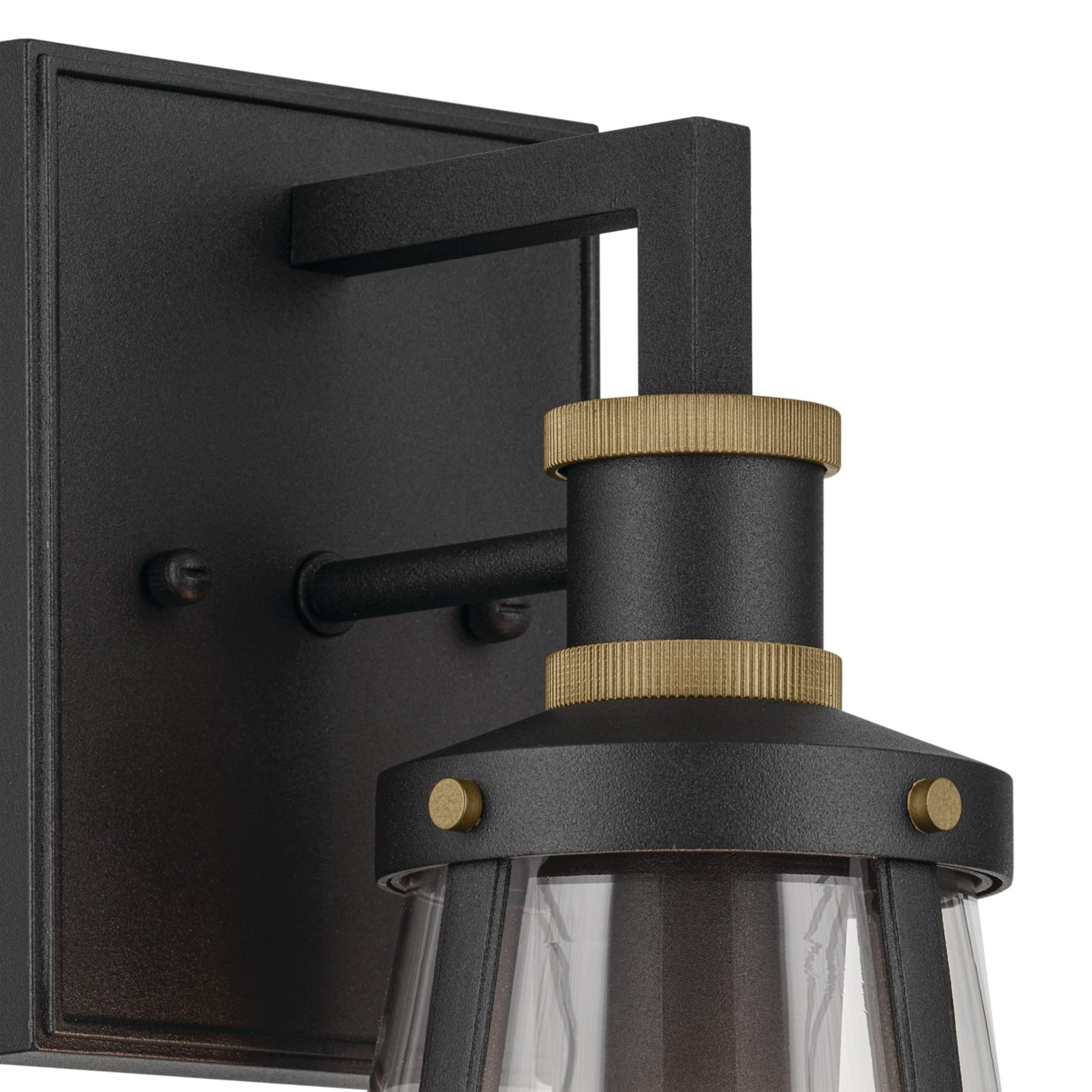 Talman 13" Outdoor Wall Light, Textured Black Finish - Bees Lighting