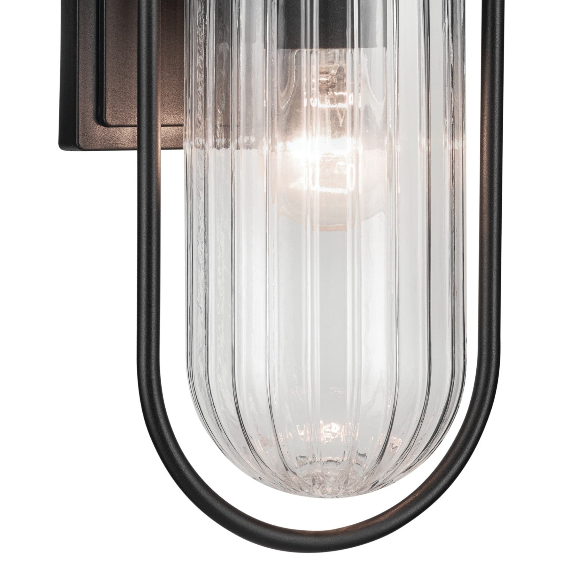 Brix 19" Outdoor Wall Light, Textured Black Finish - Bees Lighting