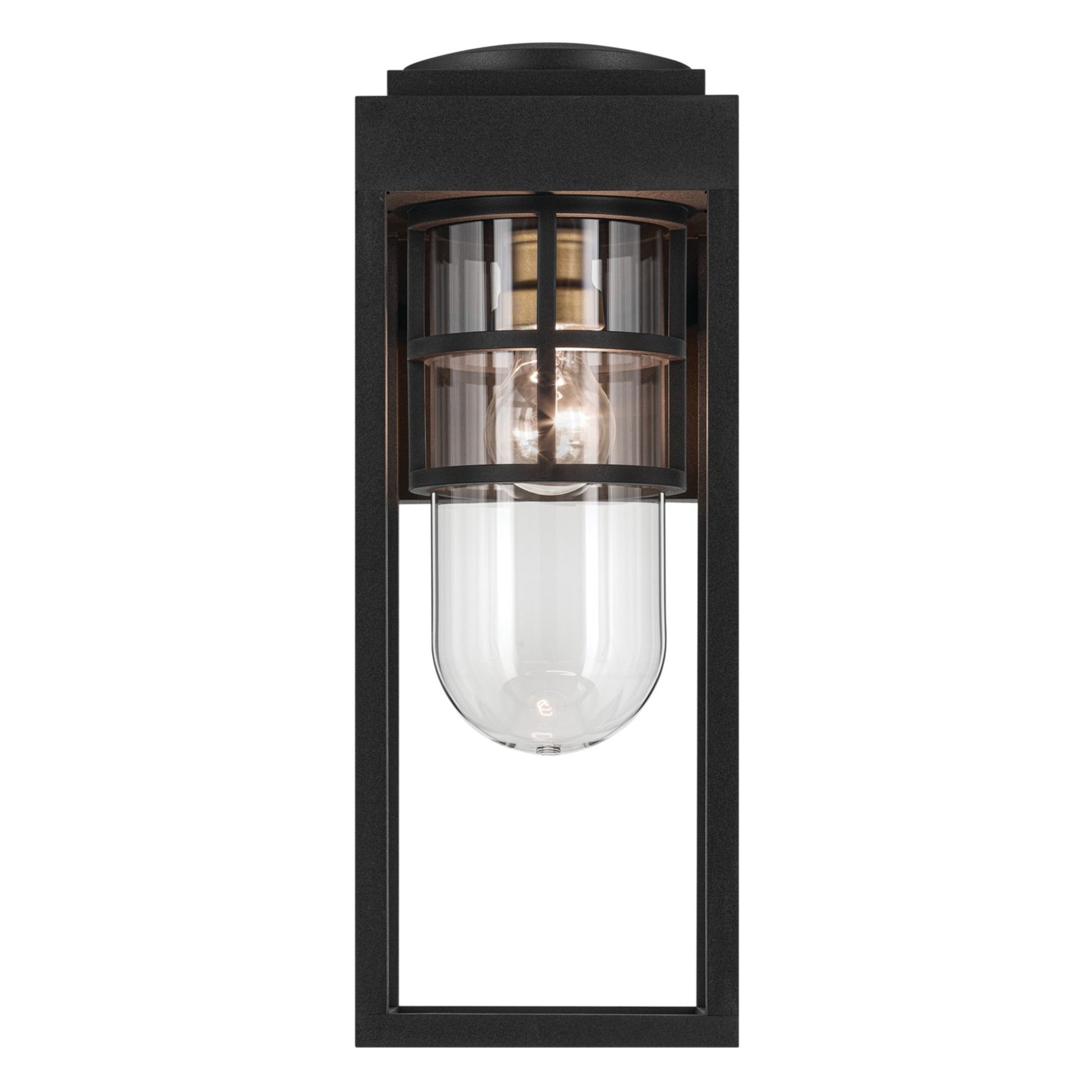 Hone 18" Outdoor Wall Light, Textured Black Finish - Bees Lighting