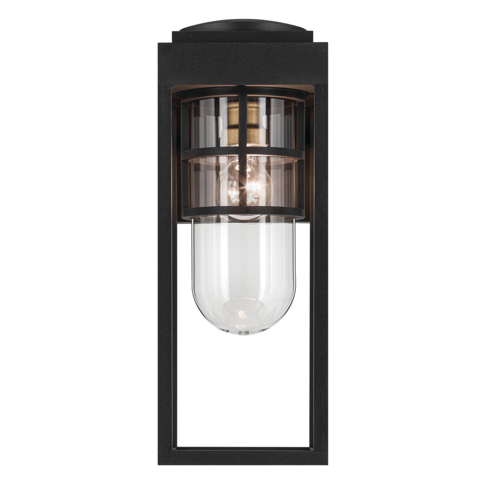 Hone 18" Outdoor Wall Light, Textured Black Finish - Bees Lighting