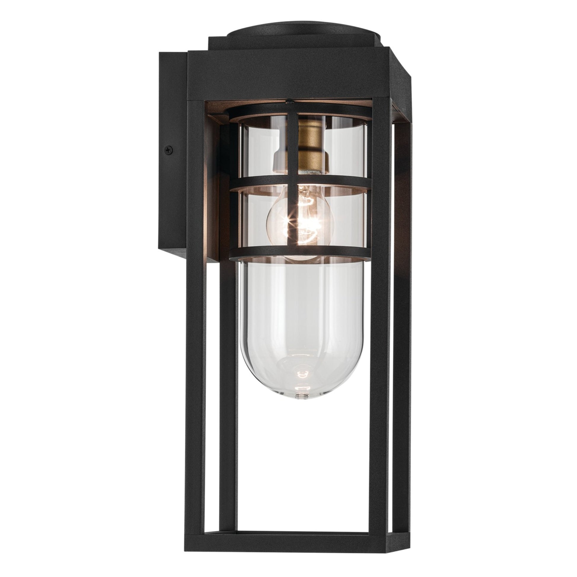 Hone 18" Outdoor Wall Light, Textured Black Finish - Bees Lighting