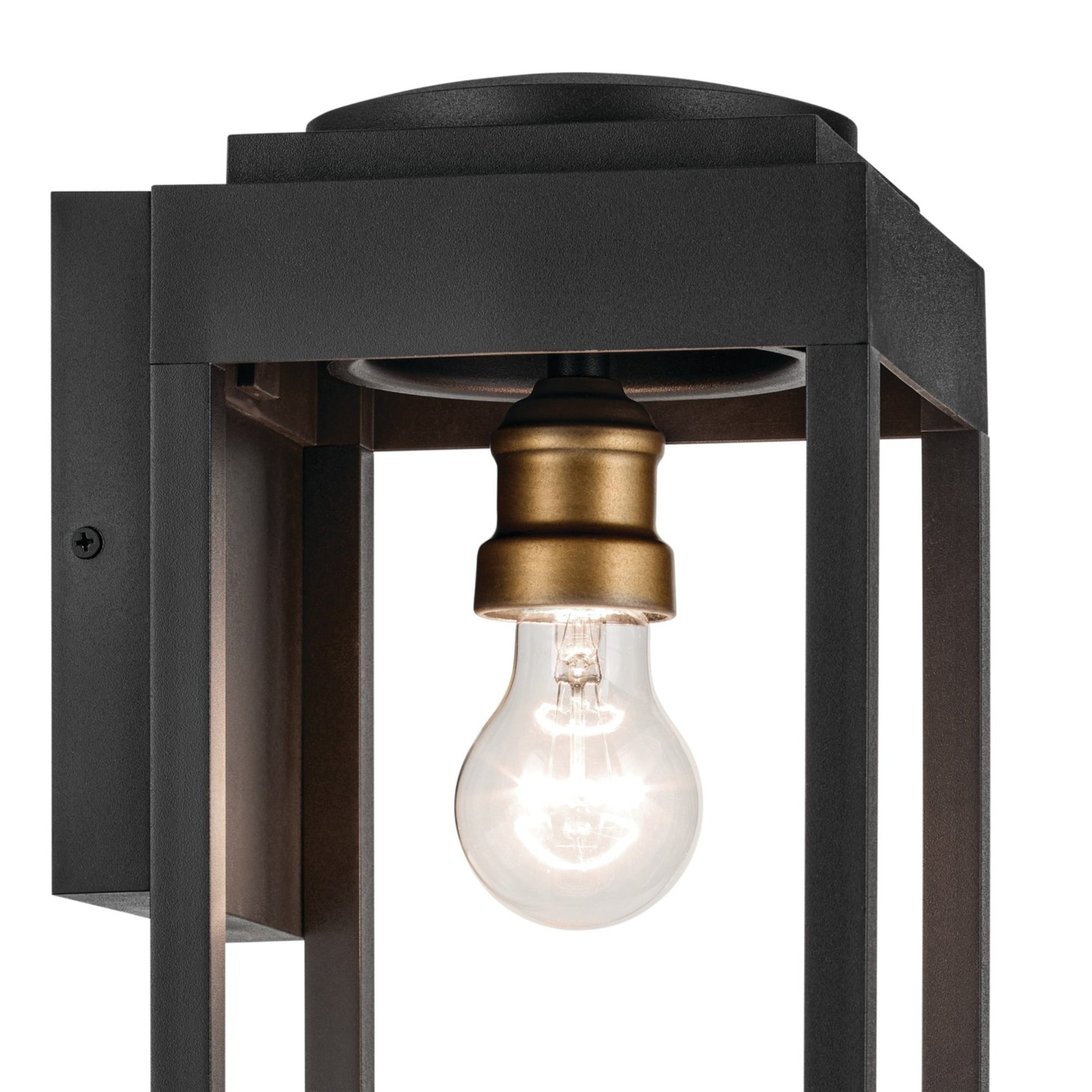Hone 18" Outdoor Wall Light, Textured Black Finish - Bees Lighting