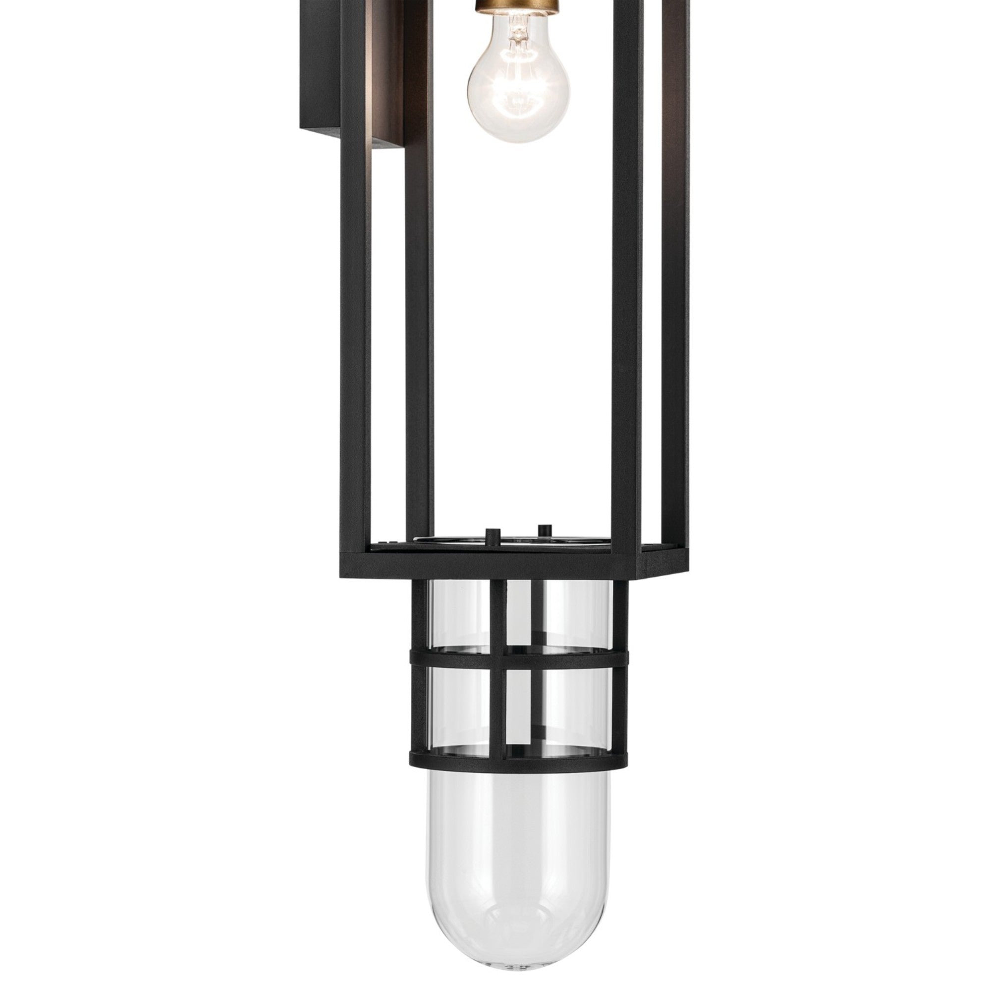Hone 18" Outdoor Wall Light, Textured Black Finish - Bees Lighting