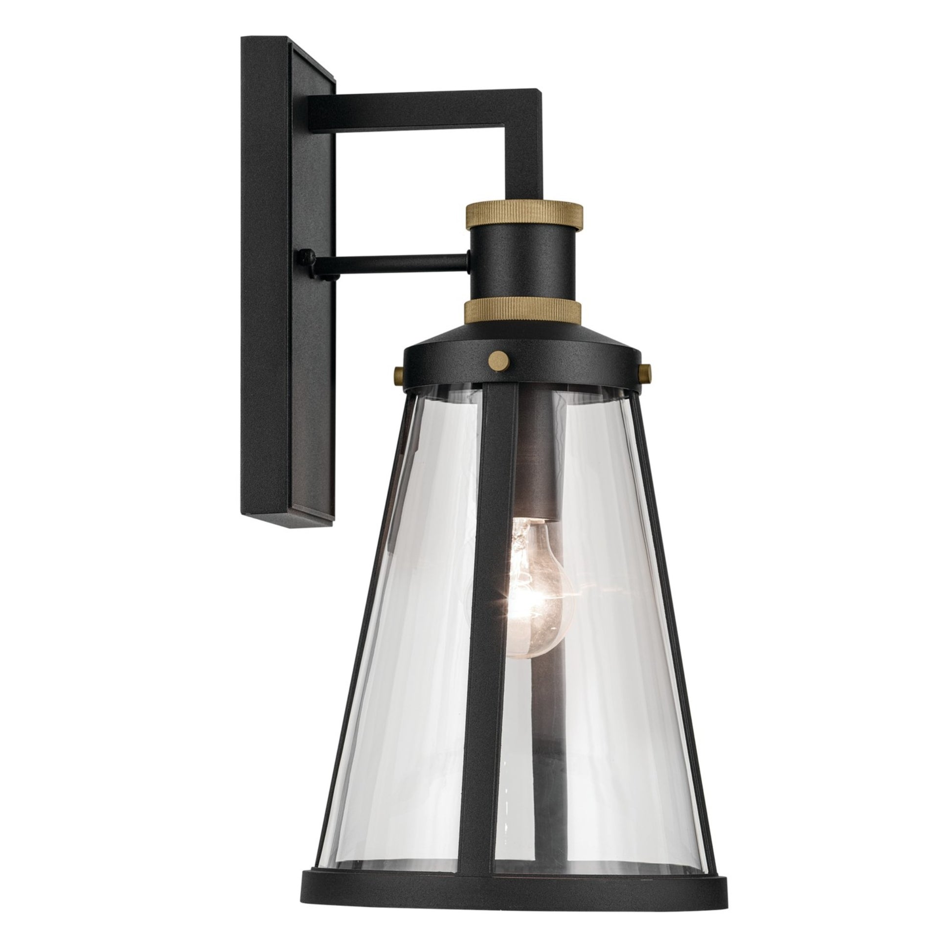 Talman 18" Outdoor Wall Light, Textured Black Finish - Bees Lighting