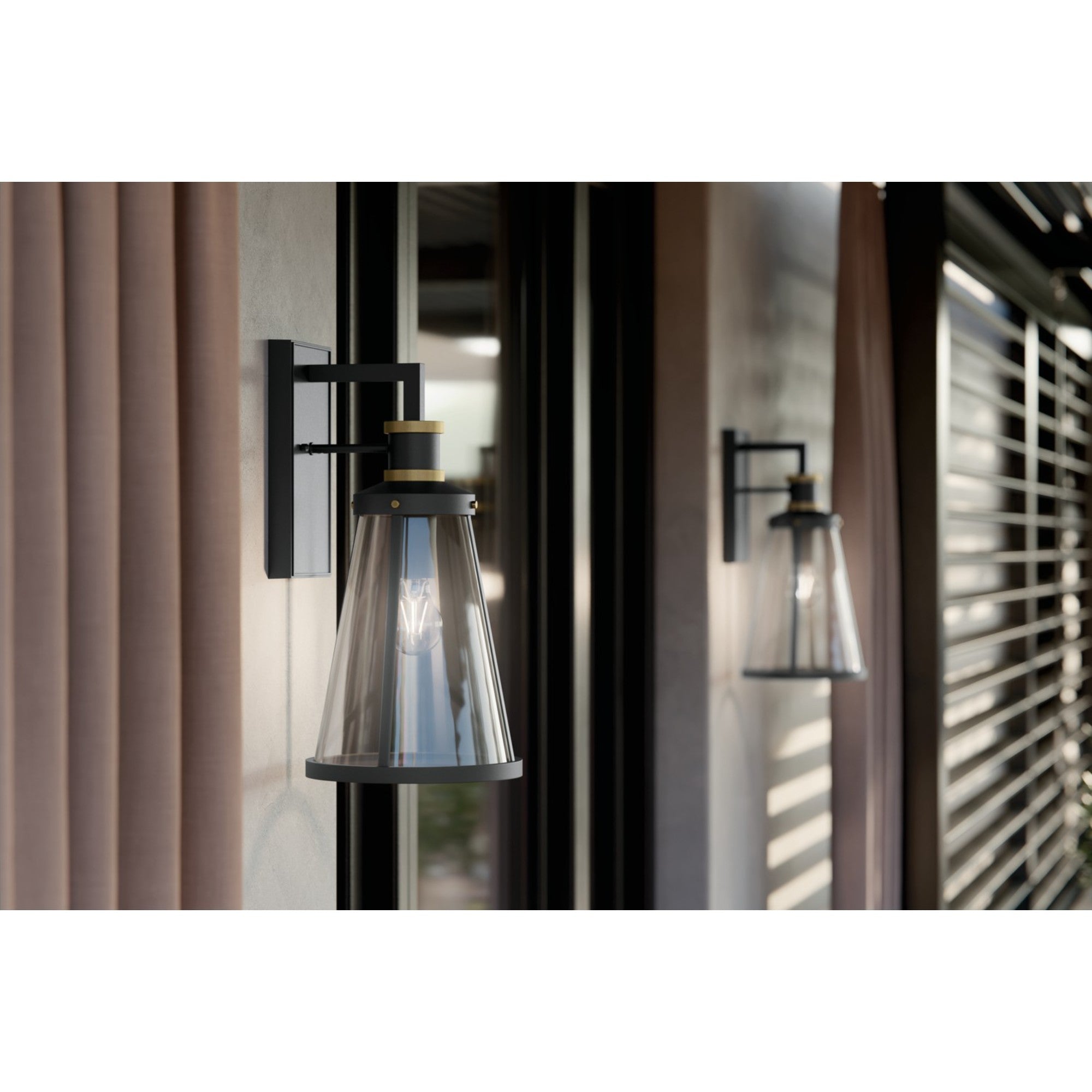 Talman 18" Outdoor Wall Light, Textured Black Finish - Bees Lighting