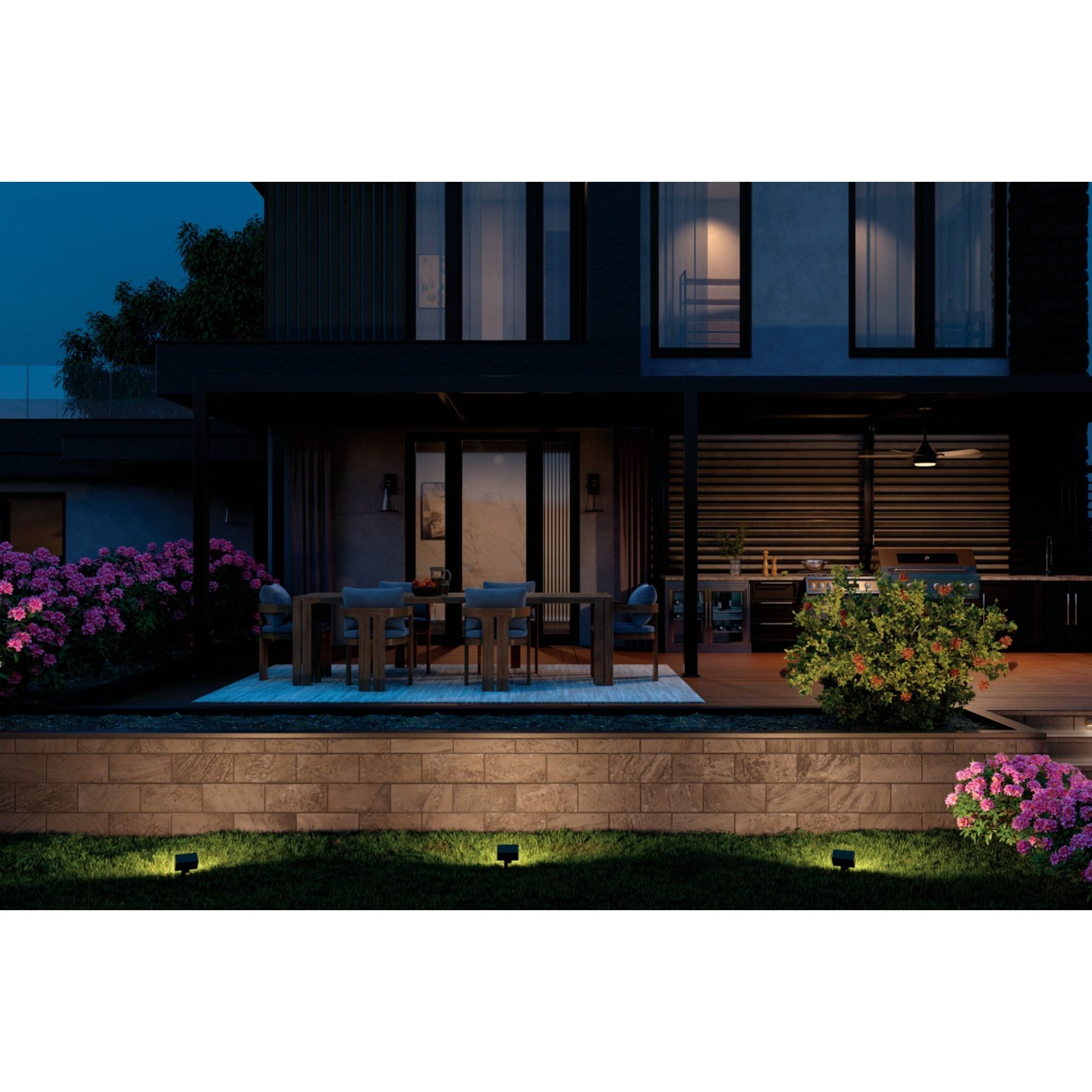 Talman 18" Outdoor Wall Light, Textured Black Finish - Bees Lighting