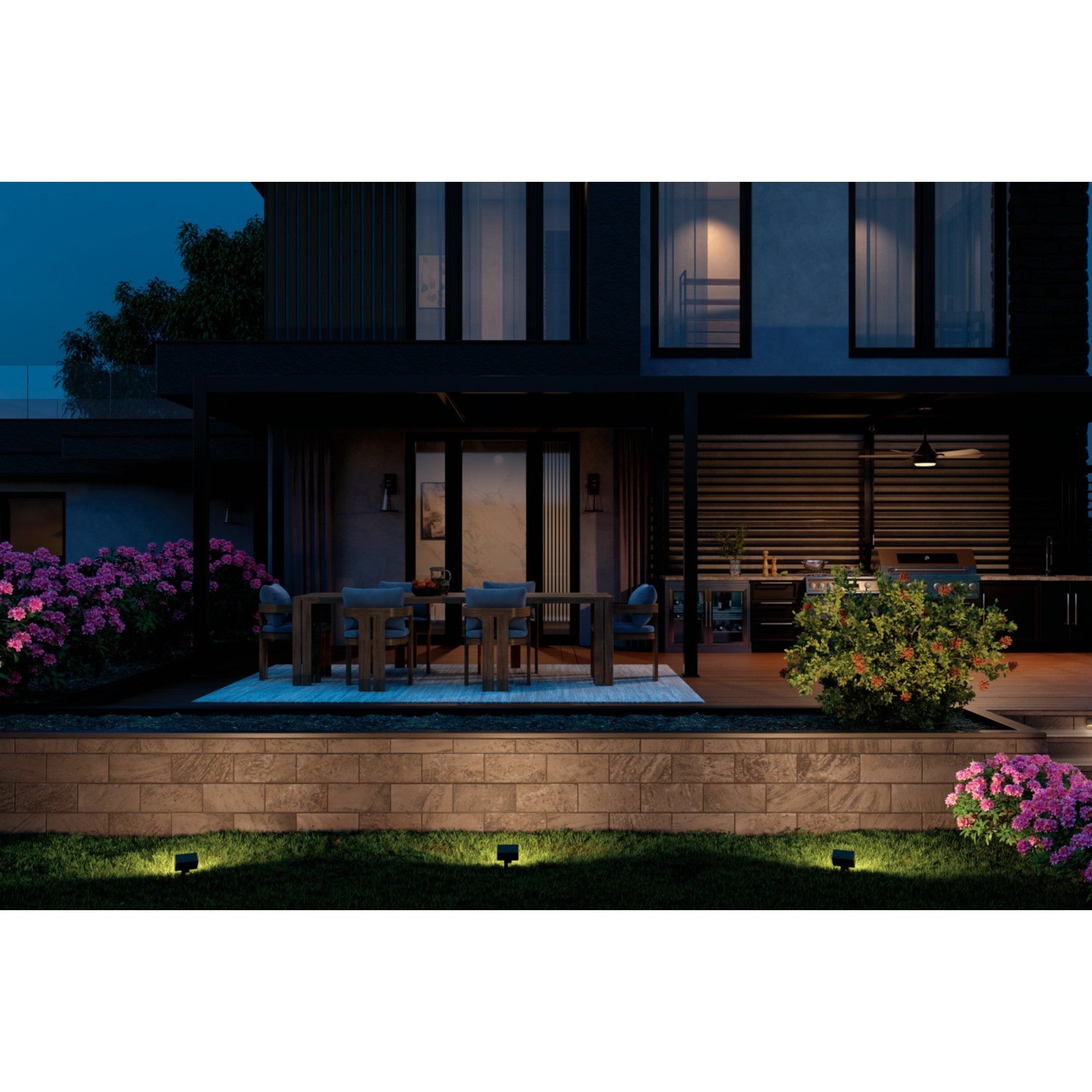 Talman 18" Outdoor Wall Light, Textured Black Finish - Bees Lighting