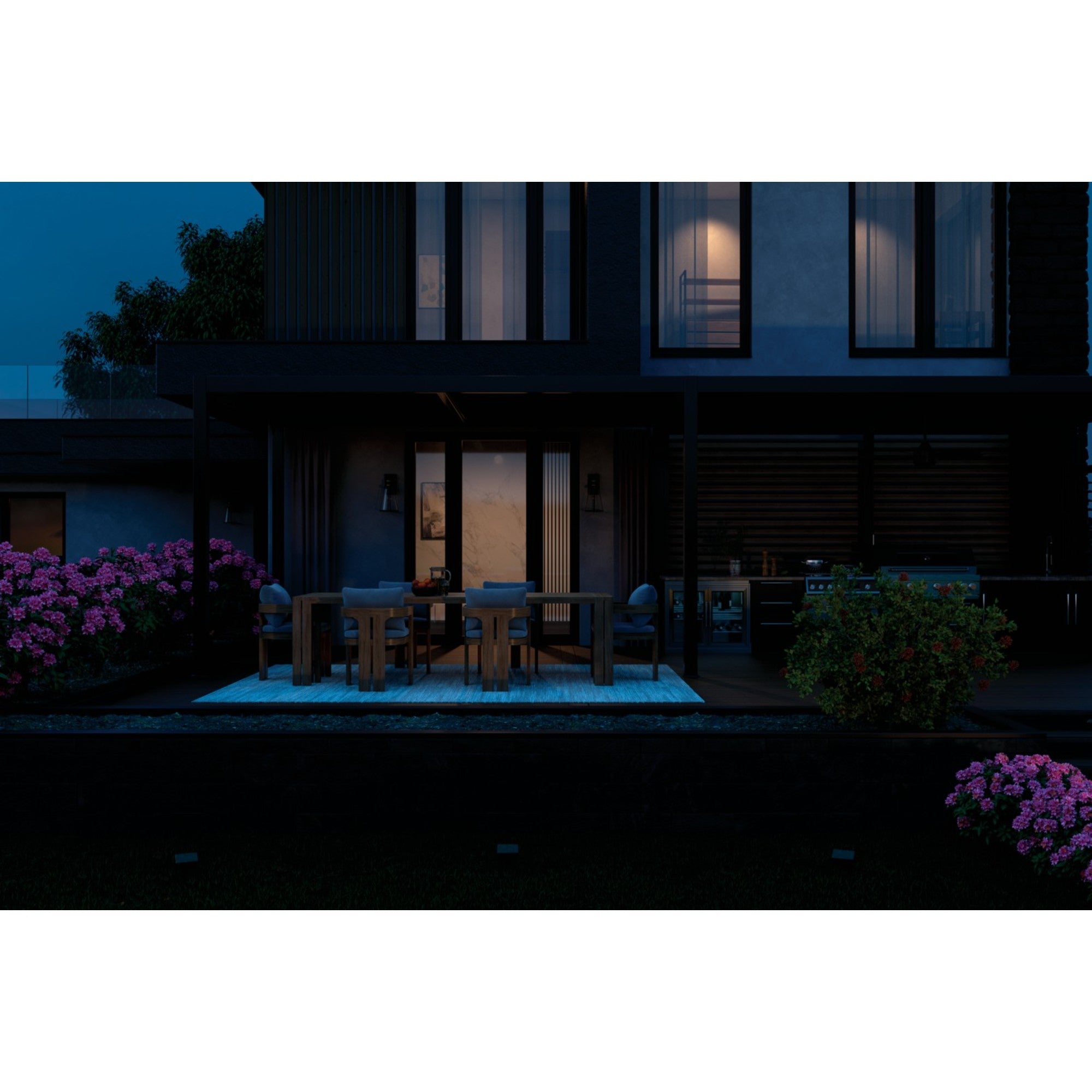 Talman 18" Outdoor Wall Light, Textured Black Finish - Bees Lighting