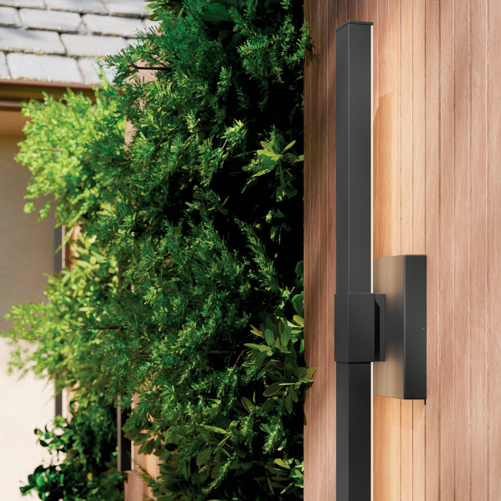 Nocar 30" LED Outdoor Wall Light, Textured Black Finish - Bees Lighting