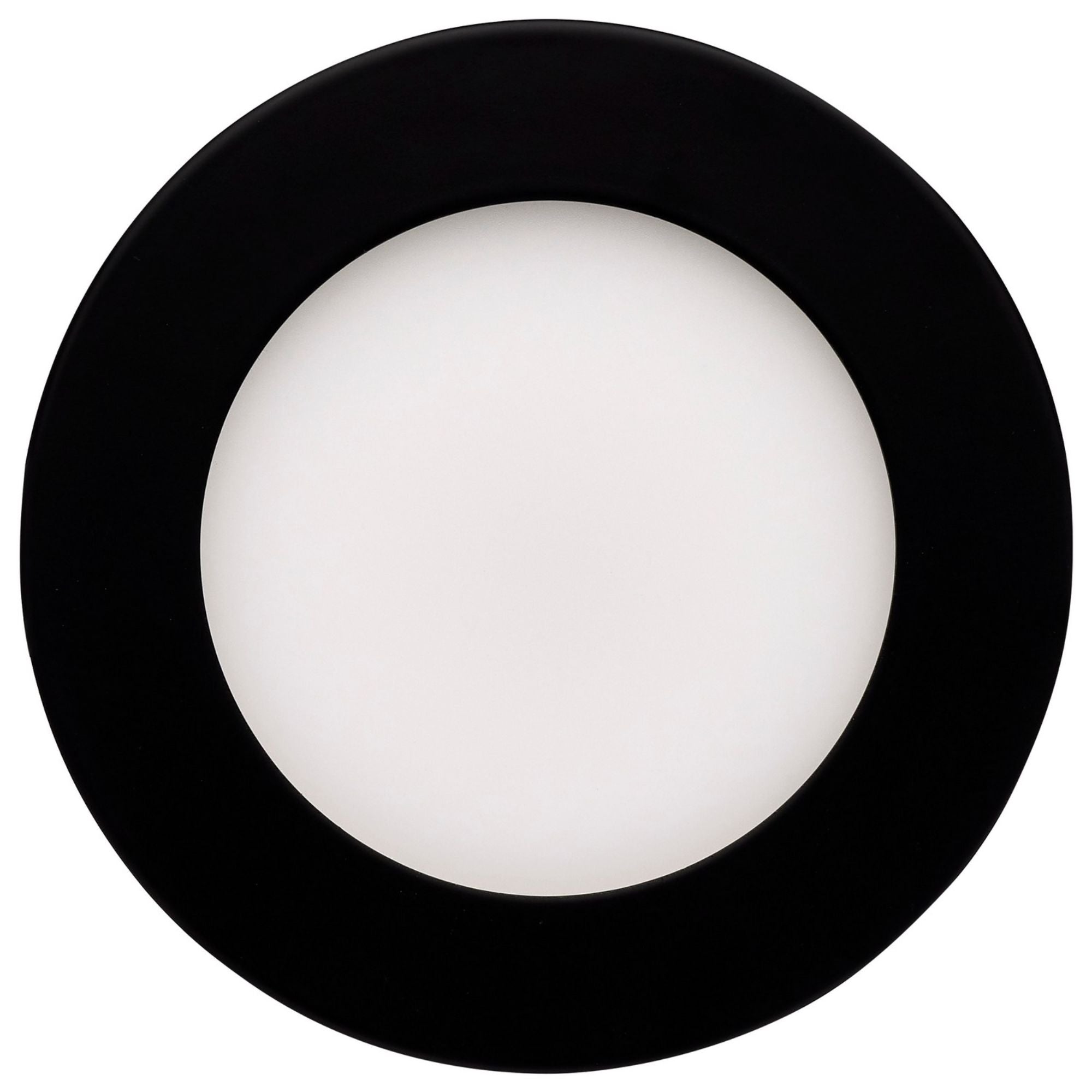 Slim Fit 4" Round Canless LED Recessed Light, 700 Lm, 5-CCT, Black Trim
