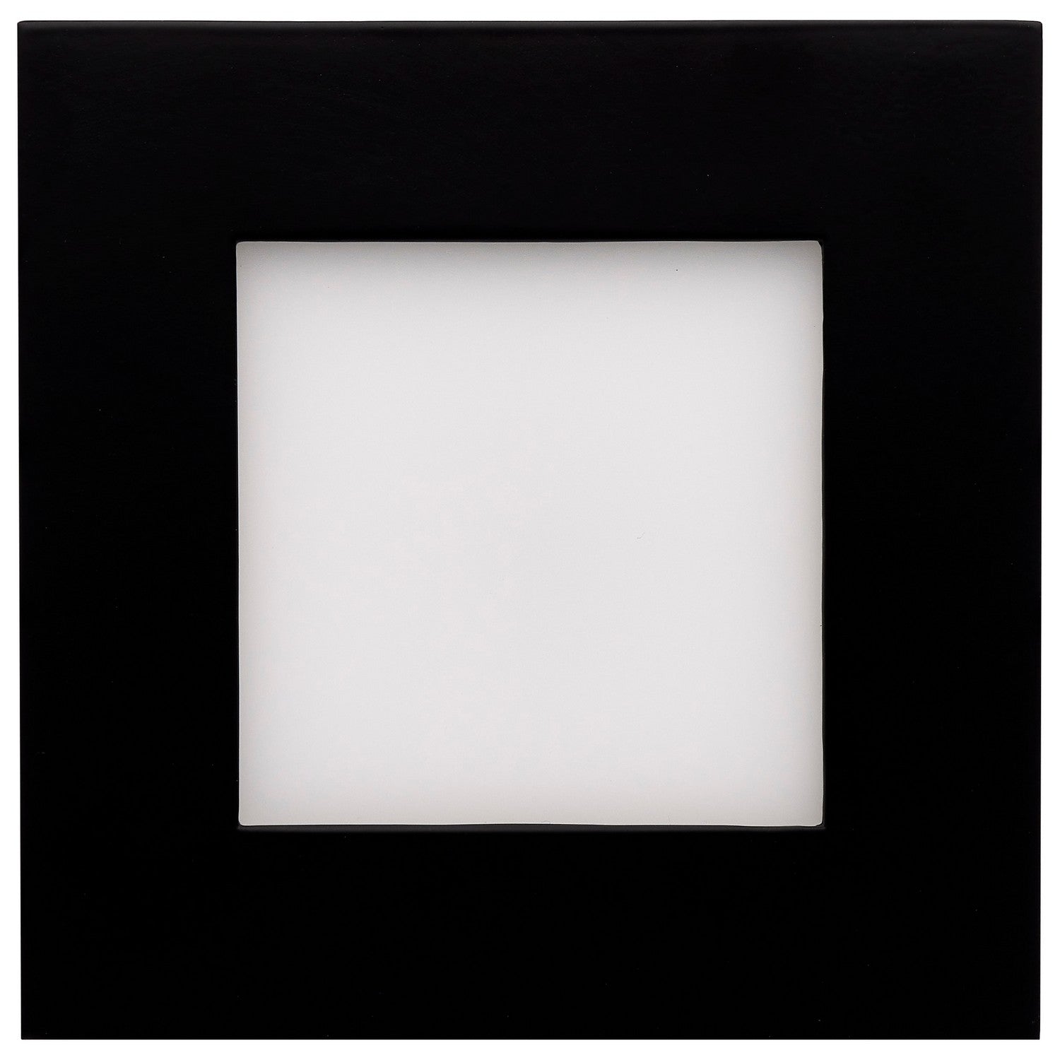 Slim Fit 4" Square Canless LED Recessed Light, 650 Lm, 5-CCT, Black Trim