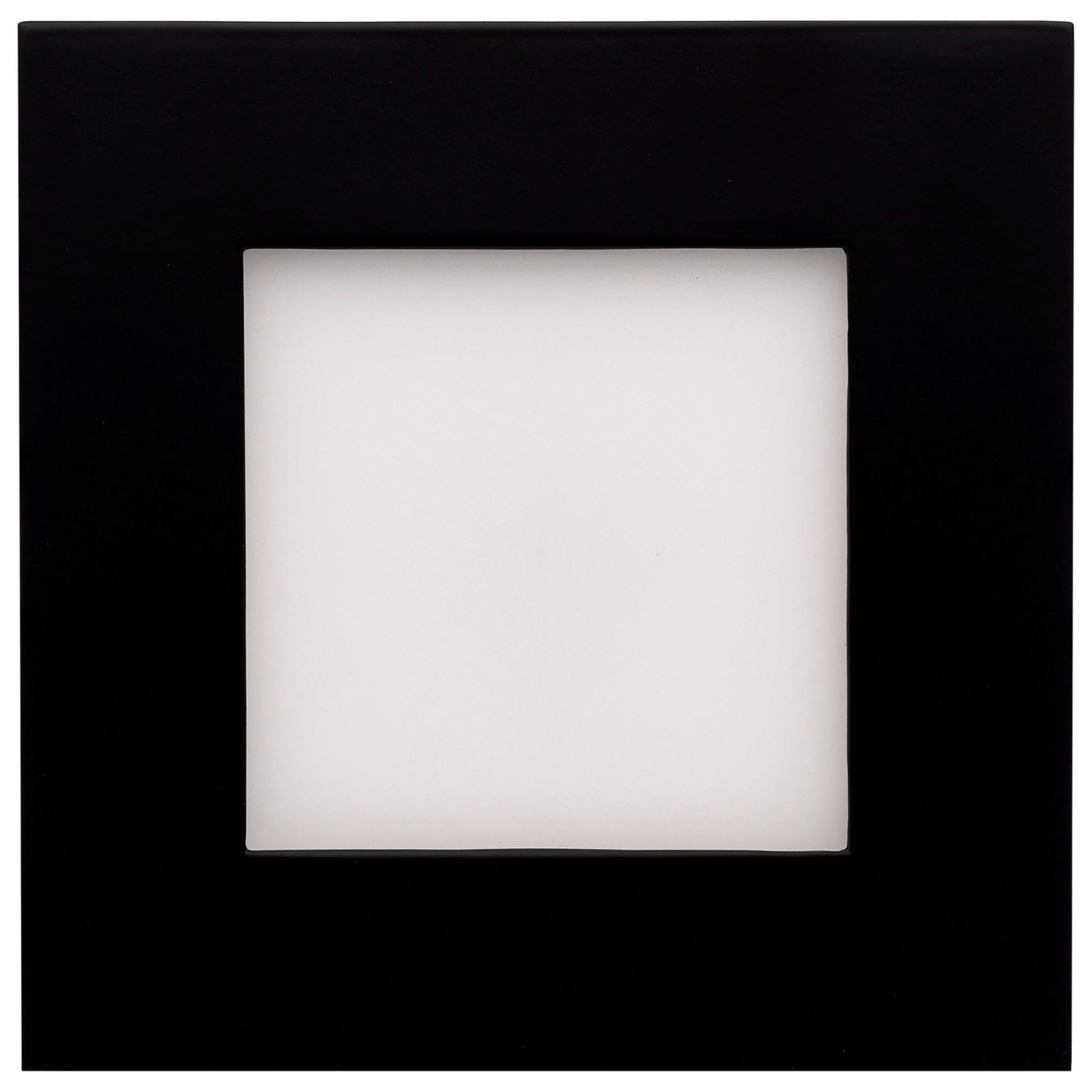 Slim Fit 4" Square Canless LED Recessed Light, 650 Lm, 5-CCT, Black Trim - Bees Lighting