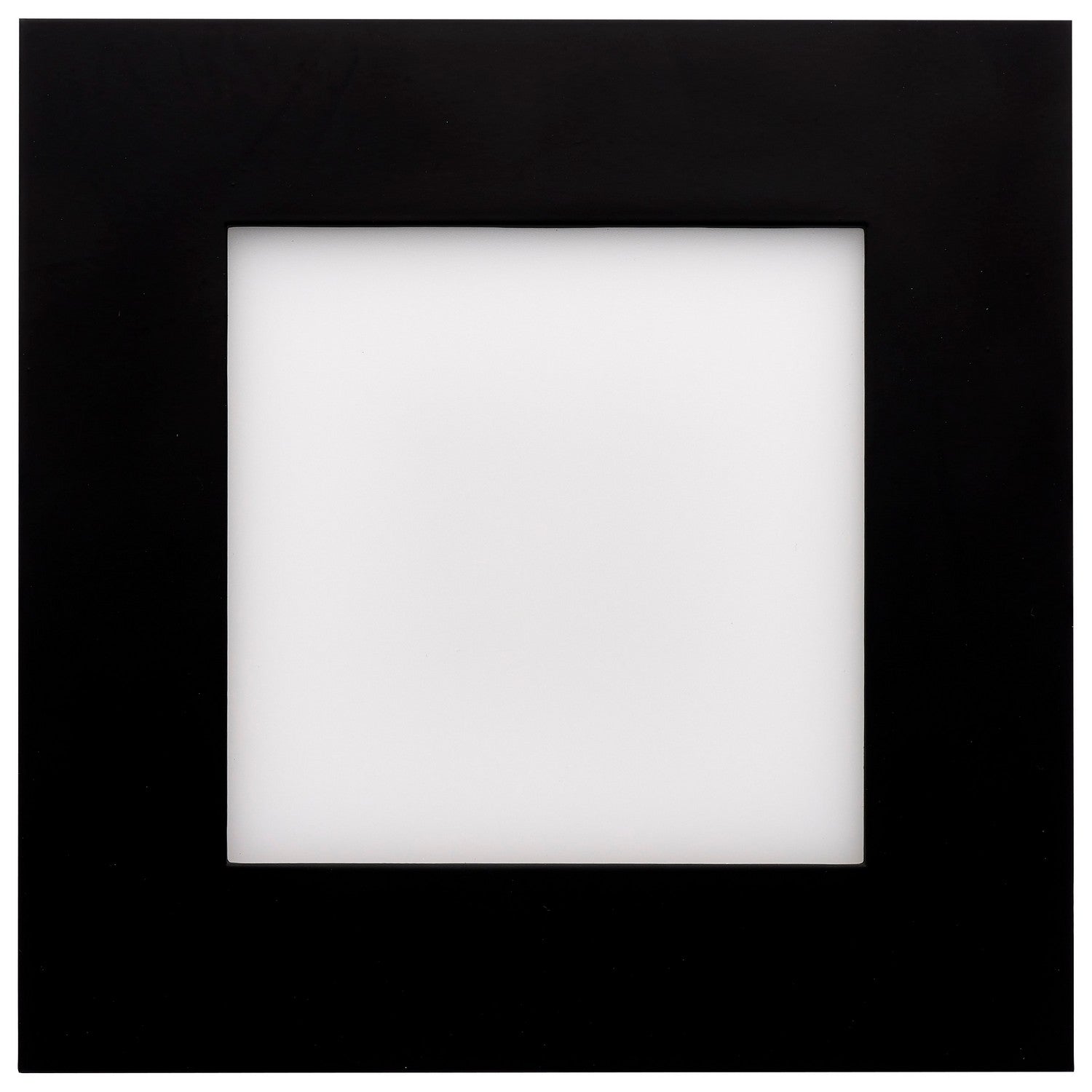 Slim Fit 6" Square Canless LED Recessed Light, 750 Lm, 5-CCT, Black Trim