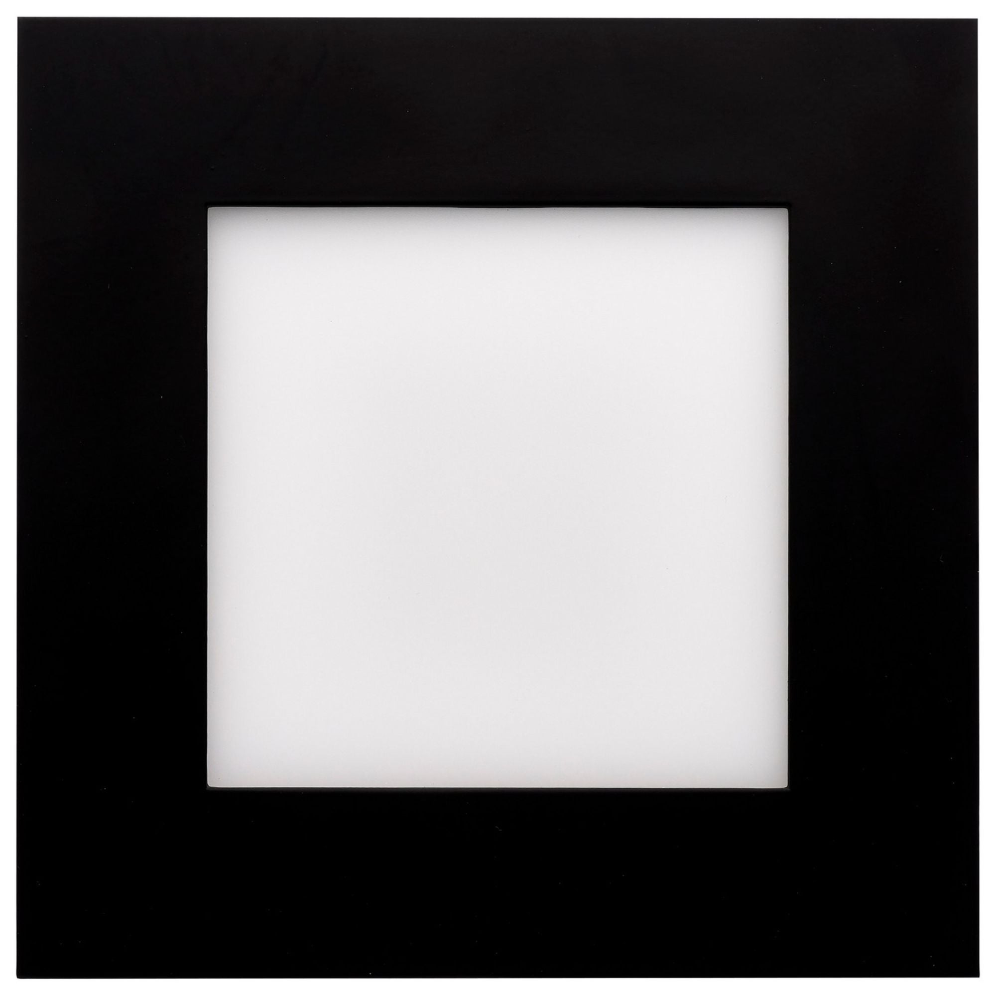 Slim Fit 6" Square Canless LED Recessed Light, 750 Lm, 5-CCT, Black Trim - Bees Lighting