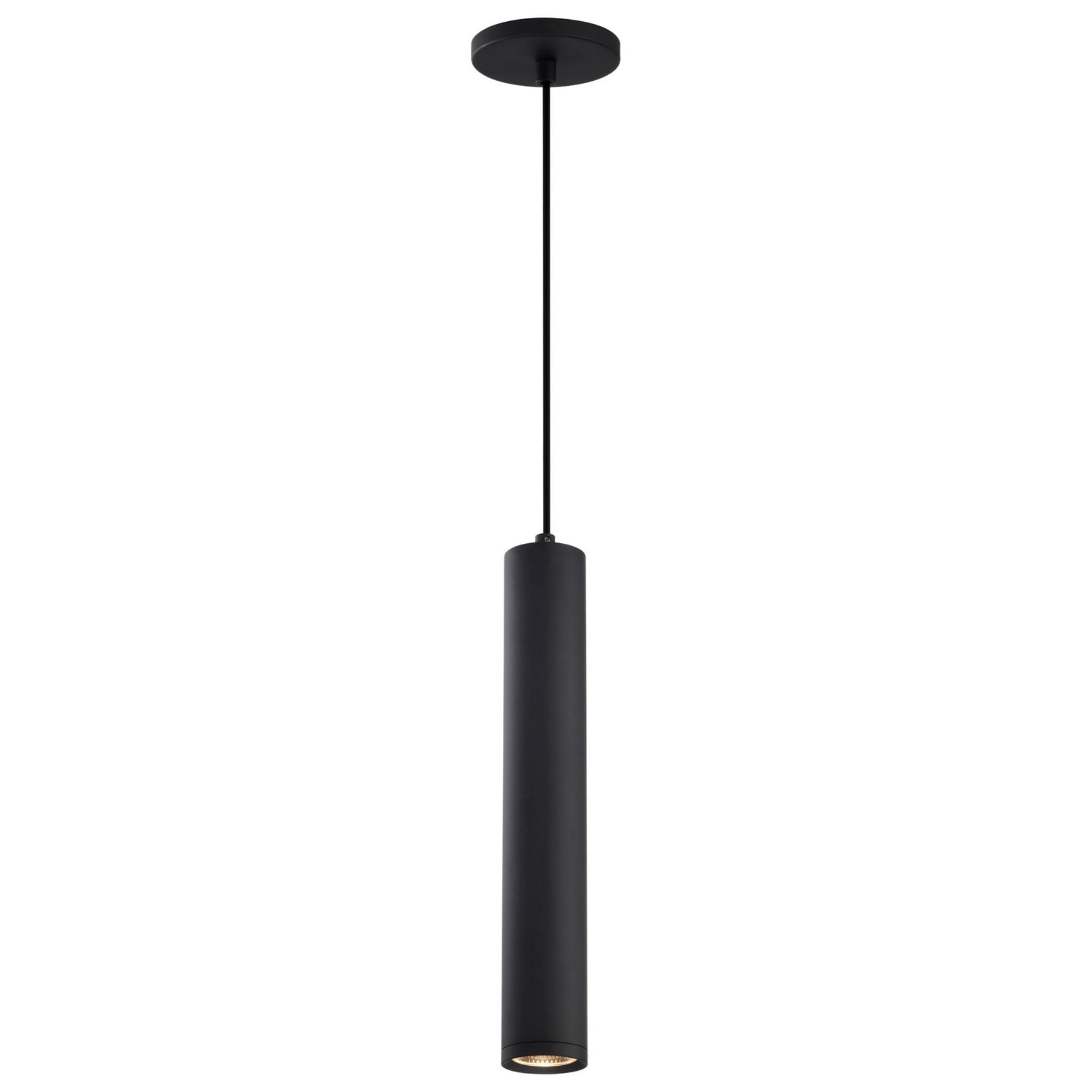 Century 16" LED Pendant, Matte Black Finish - Bees Lighting