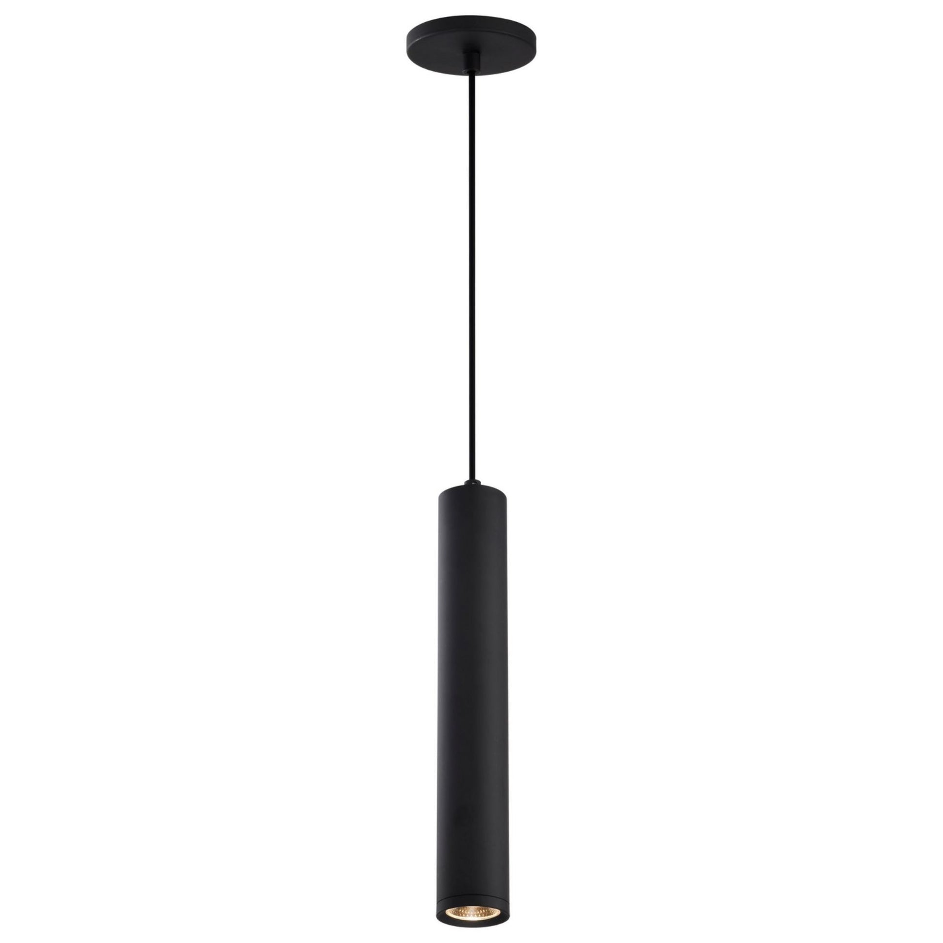 Century 16" LED Pendant, Matte Black Finish - Bees Lighting