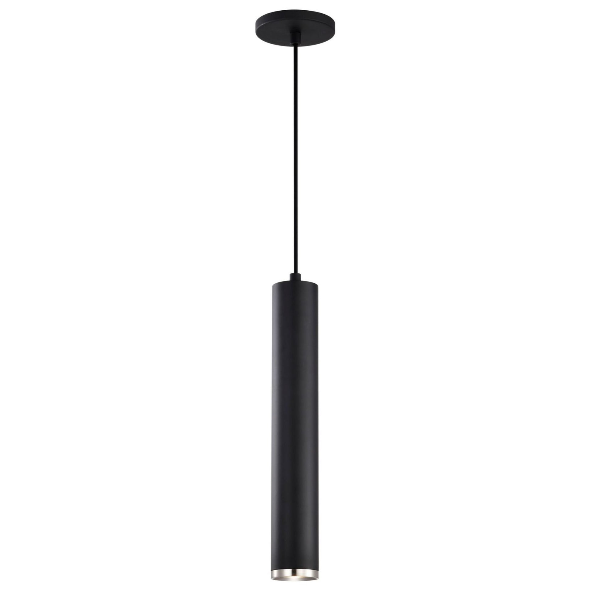 Century 16" LED Pendant, Matte Black and Brushed Nickel Finish - Bees Lighting