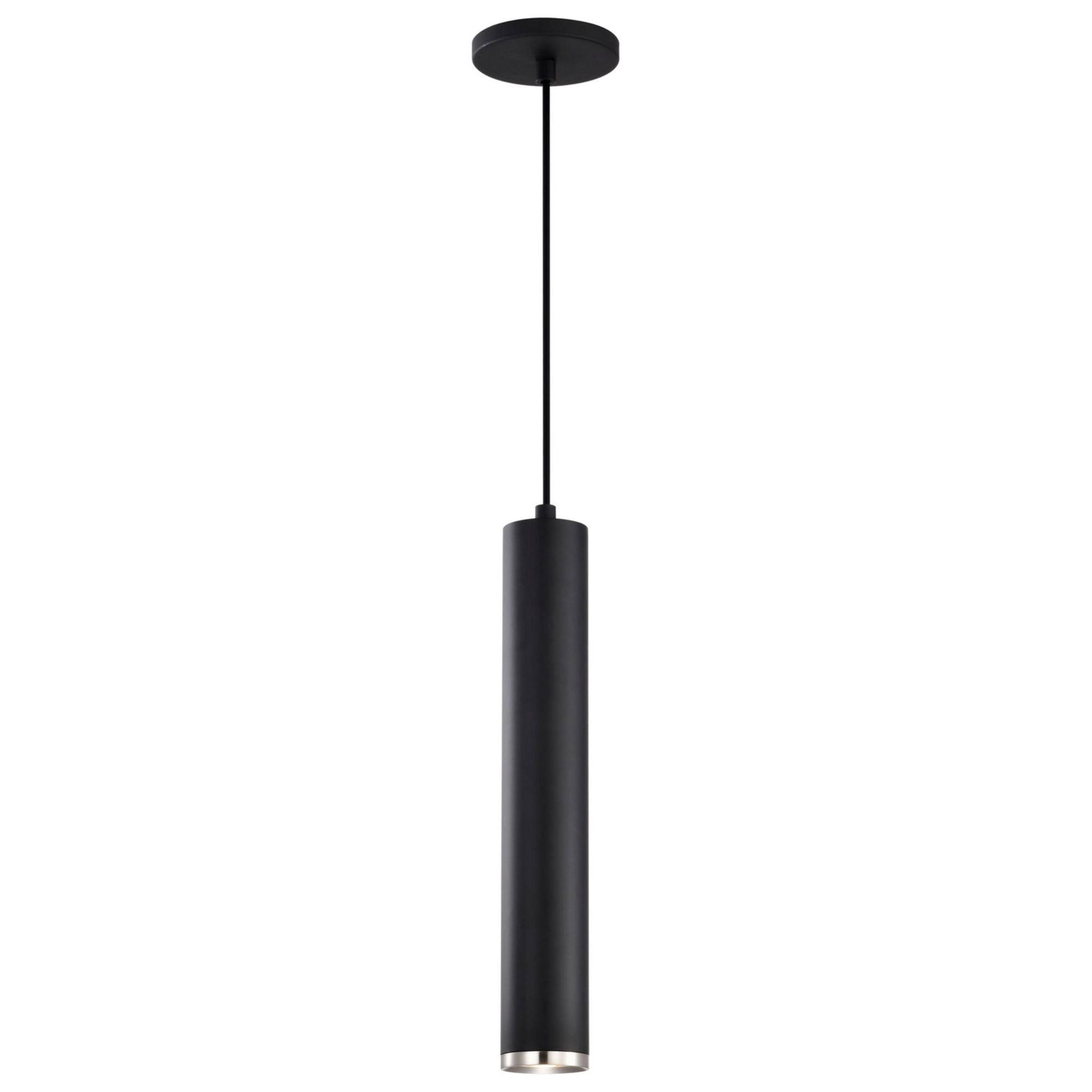 Century 16" LED Pendant, Matte Black and Brushed Nickel Finish - Bees Lighting