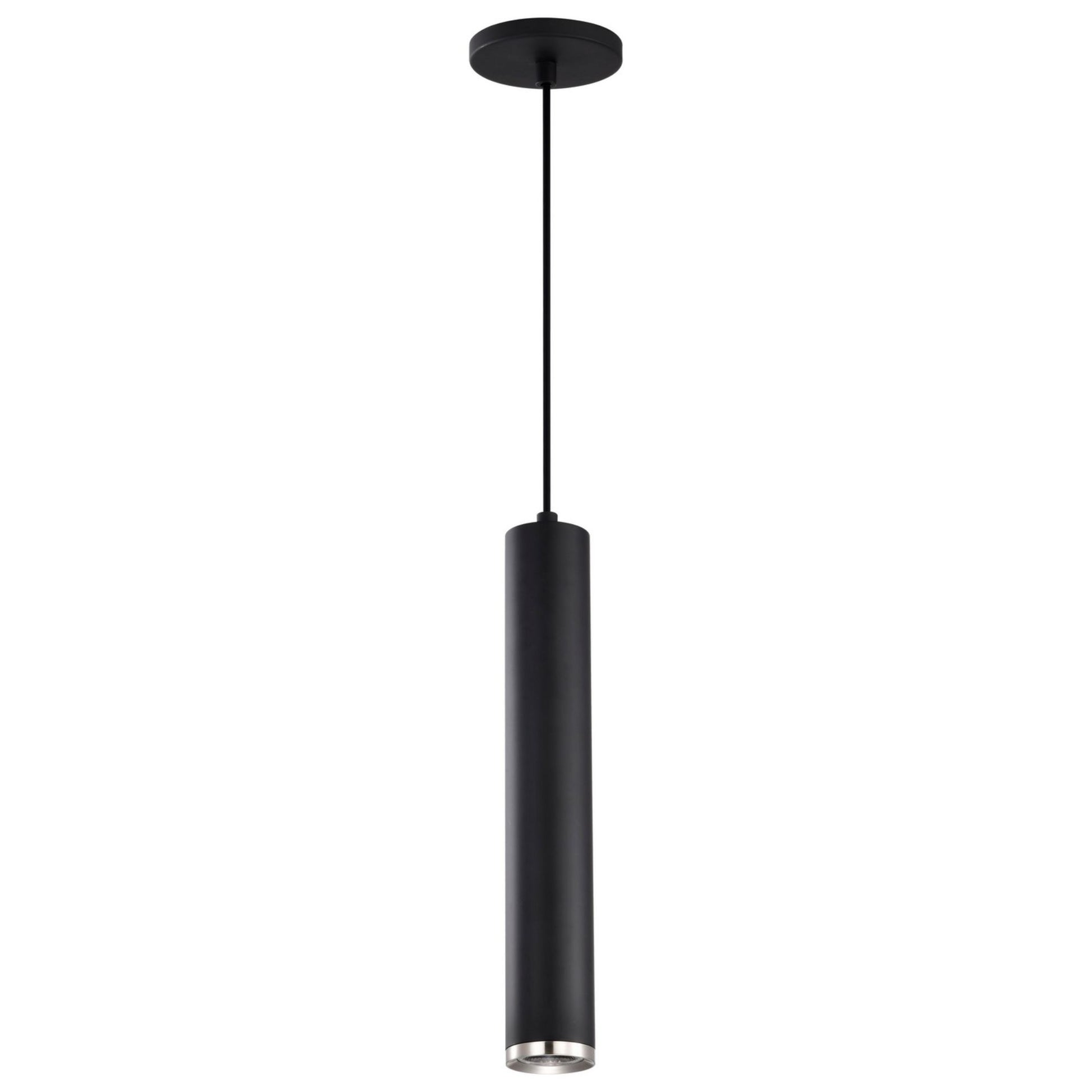 Century 16" LED Pendant, Matte Black and Brushed Nickel Finish - Bees Lighting