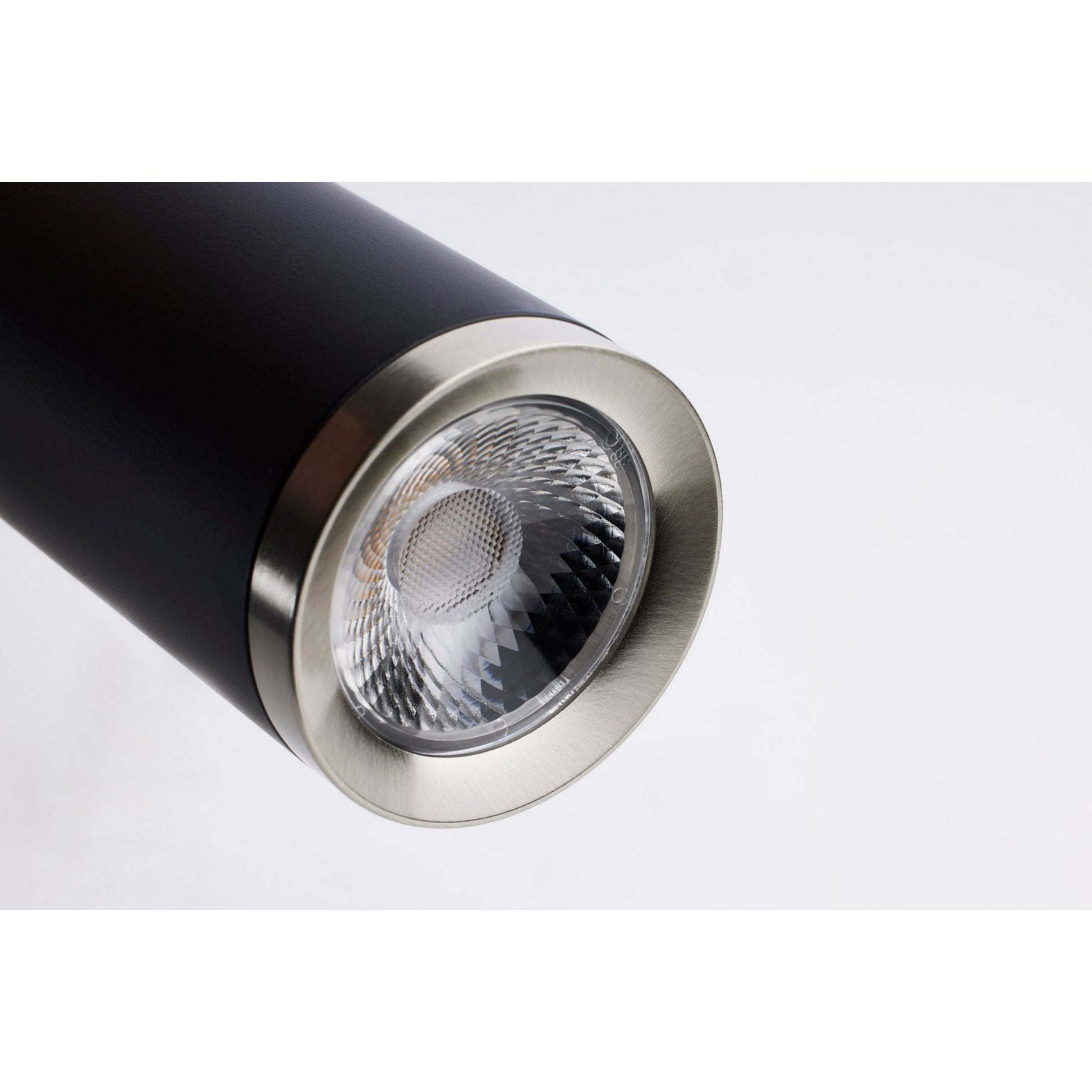 Century 16" LED Pendant, Matte Black and Brushed Nickel Finish - Bees Lighting