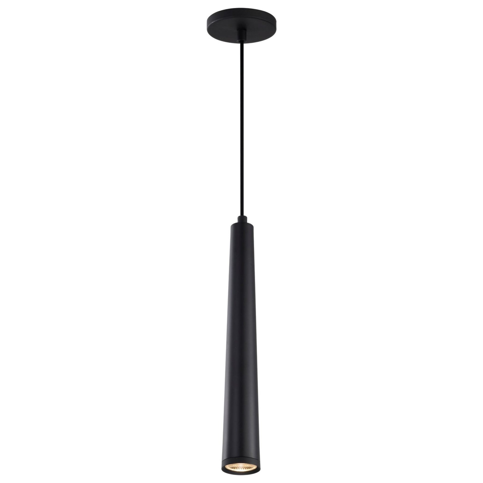 Melrose 16" LED Pendant, Matte Black Finish - Bees Lighting