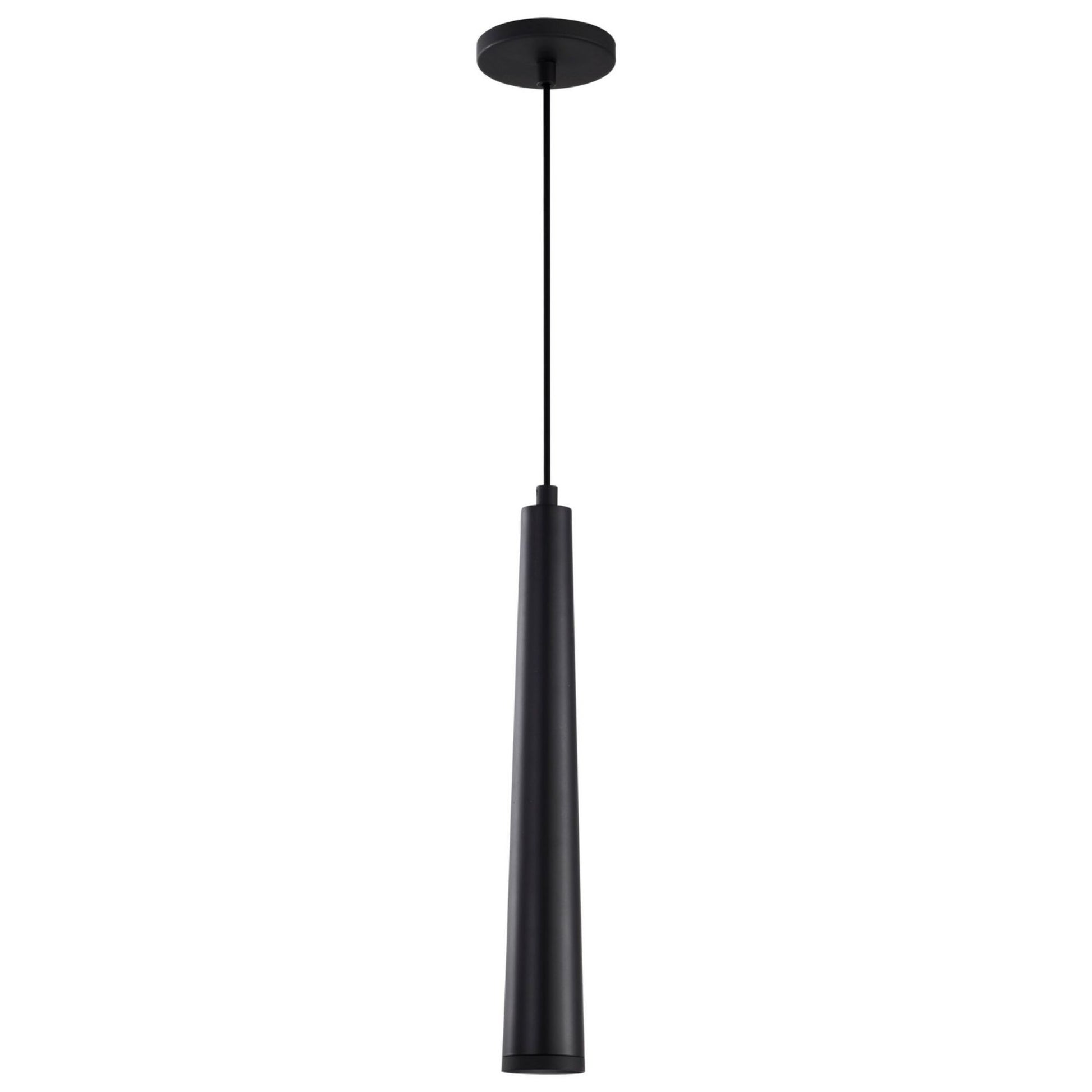 Melrose 16" LED Pendant, Matte Black Finish - Bees Lighting