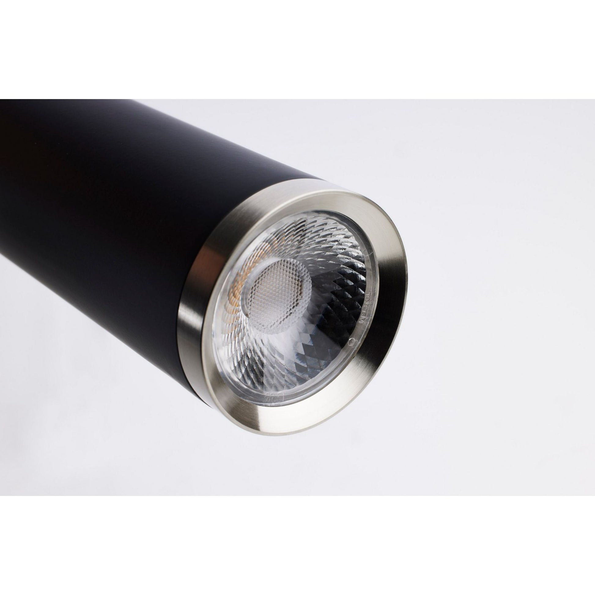 Melrose 16" LED Pendant, Matte Black / Brushed Nickel Finish - Bees Lighting