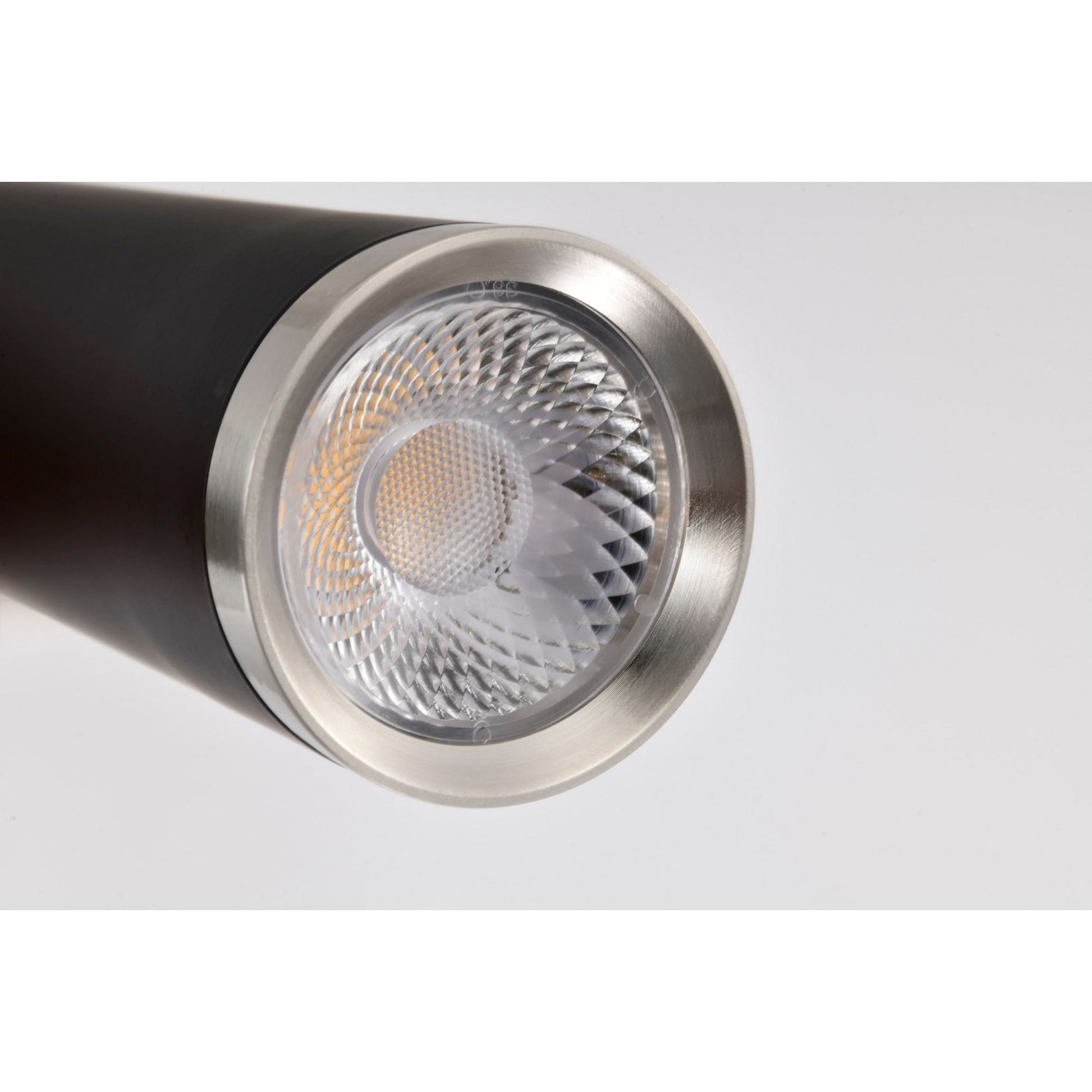 Melrose 16" LED Pendant, Matte Black / Brushed Nickel Finish - Bees Lighting