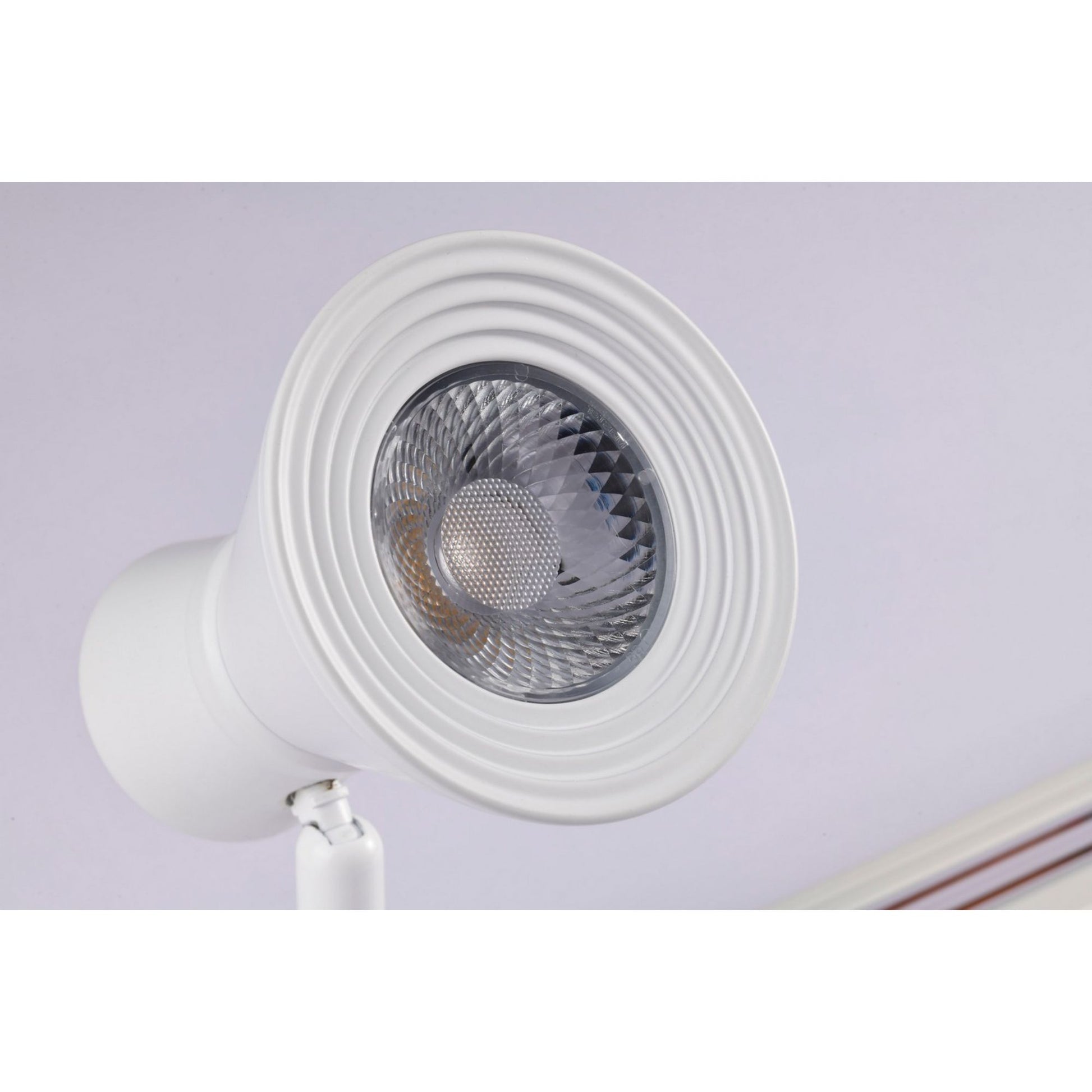 LED Cinch Halo Track Head 12W 1000 Lumens 3000K, 24°, White - Bees Lighting