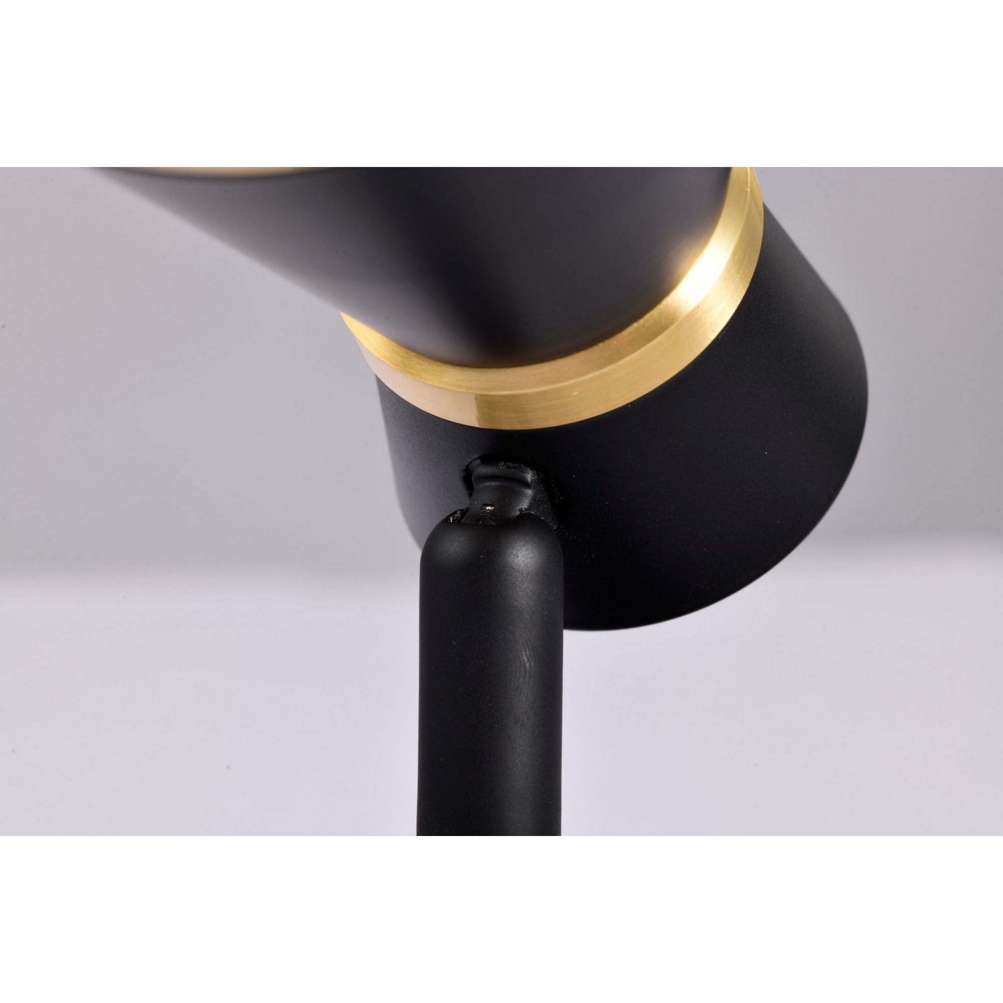 LED Cinch Halo Track Head 12W 1000 Lumens 3000K, 24°, Black & Brass - Bees Lighting