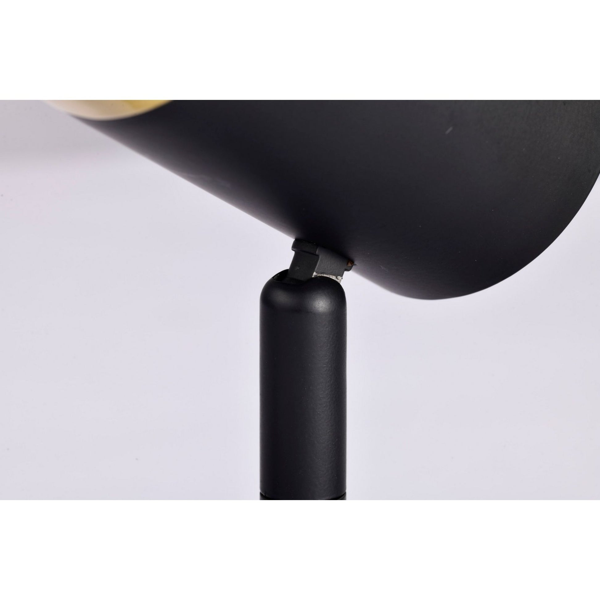 LED Small Cylinder Halo Track Head 12W 1000 Lumens 3000K, 24°, Black & Brass - Bees Lighting