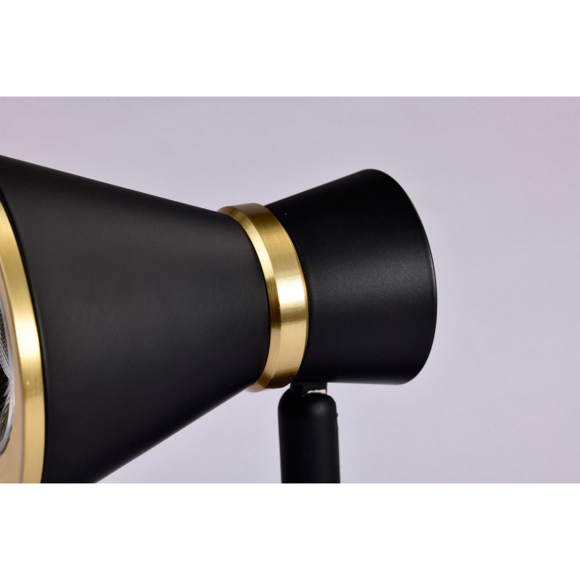 LED Cinch Halo Track Head 12W 1000 Lumens 3000K, 36°, Black & Brass - Bees Lighting