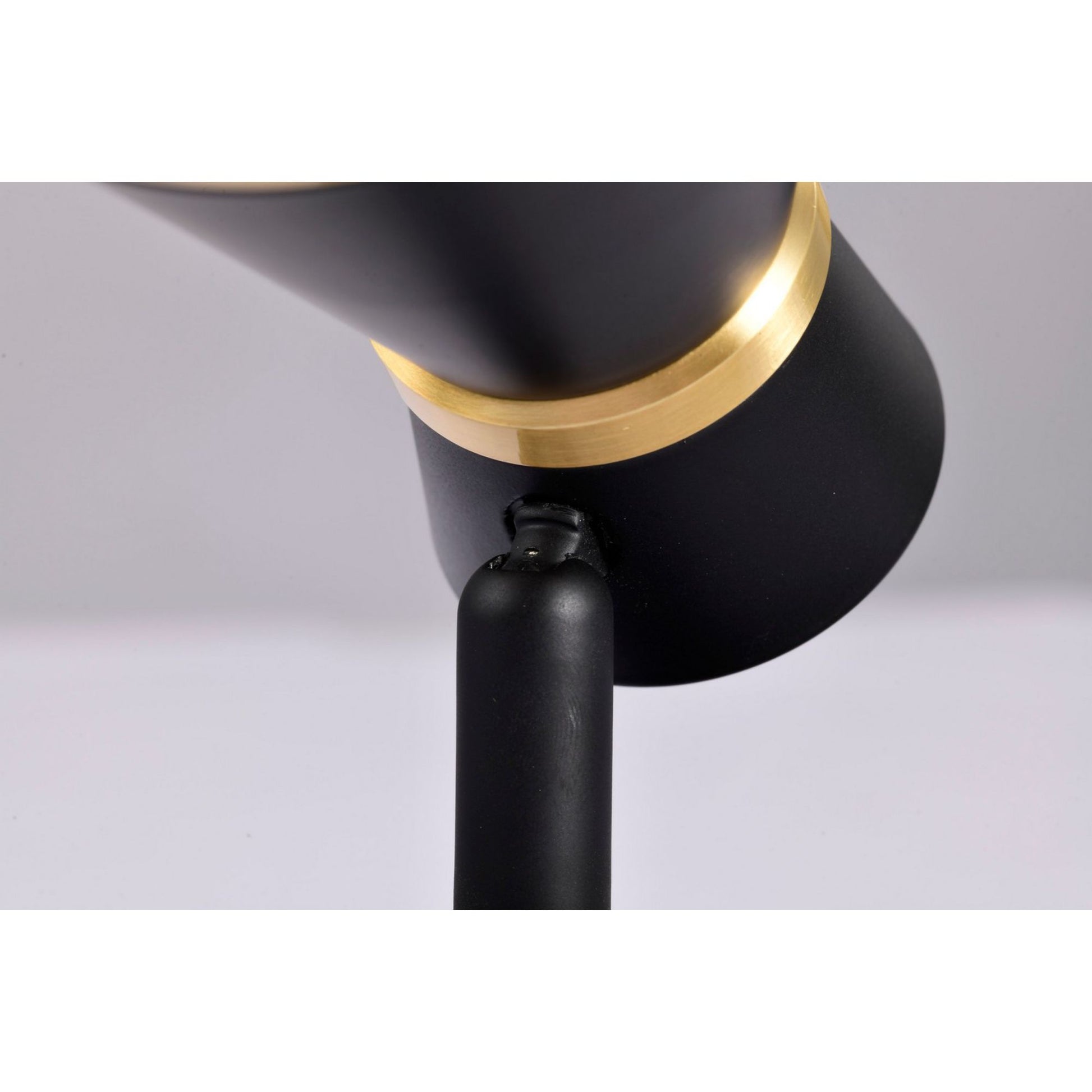LED Cinch Halo Track Head 12W 1000 Lumens 3000K, 36°, Black & Brass - Bees Lighting