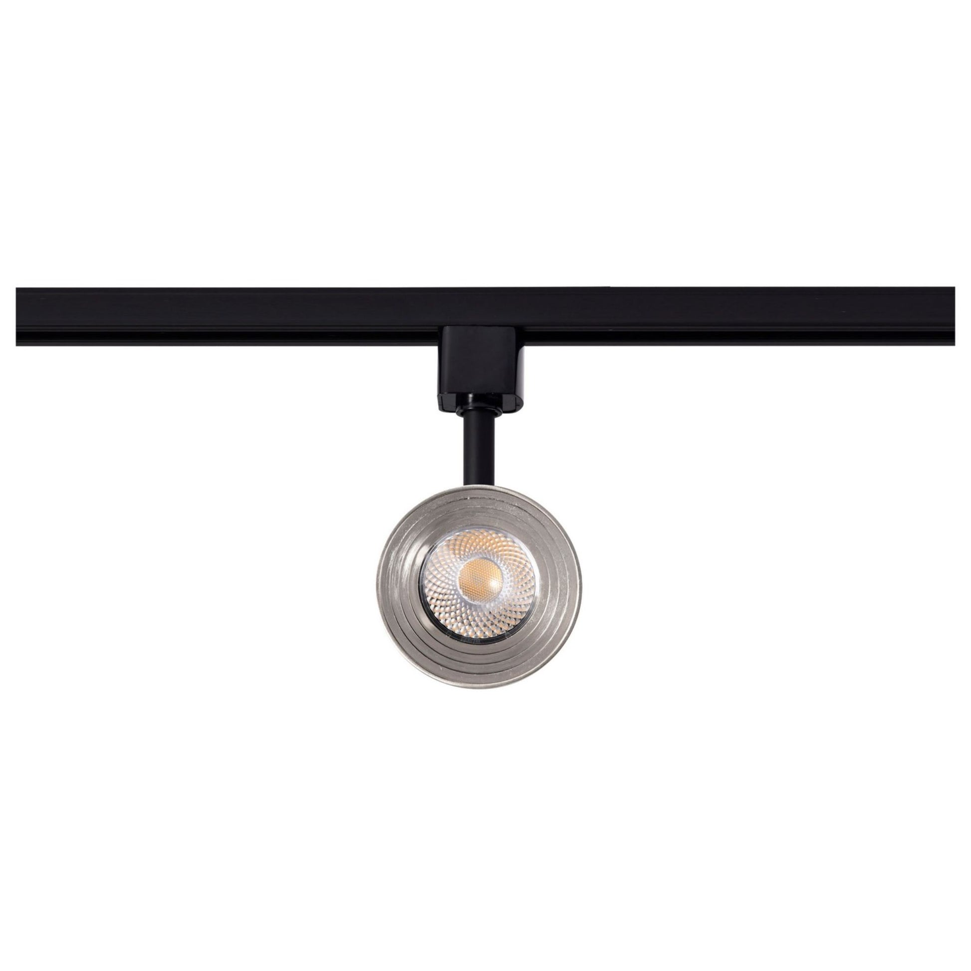 LED Cinch Halo Track Head 12W 1000 Lumens 3000K, 36°, Black & Nickel - Bees Lighting