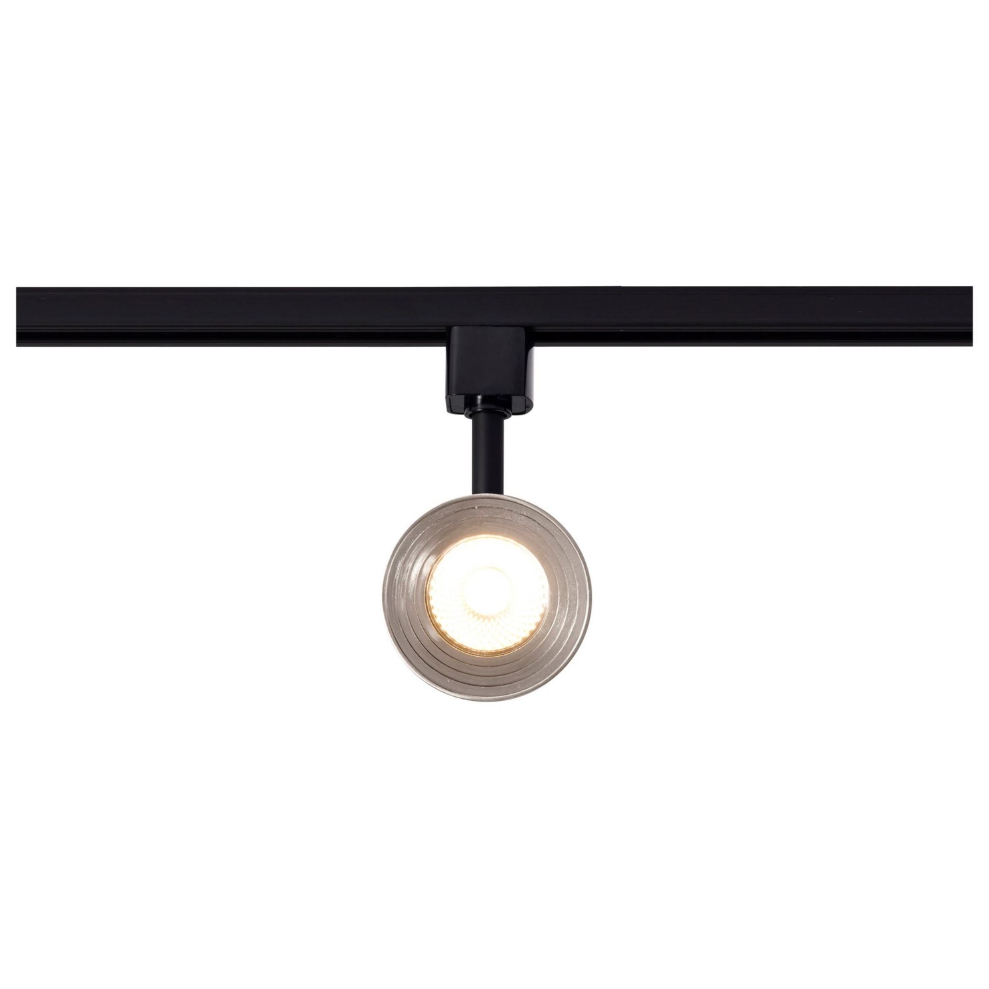 LED Cinch Halo Track Head 12W 1000 Lumens 3000K, 36°, Black & Nickel - Bees Lighting