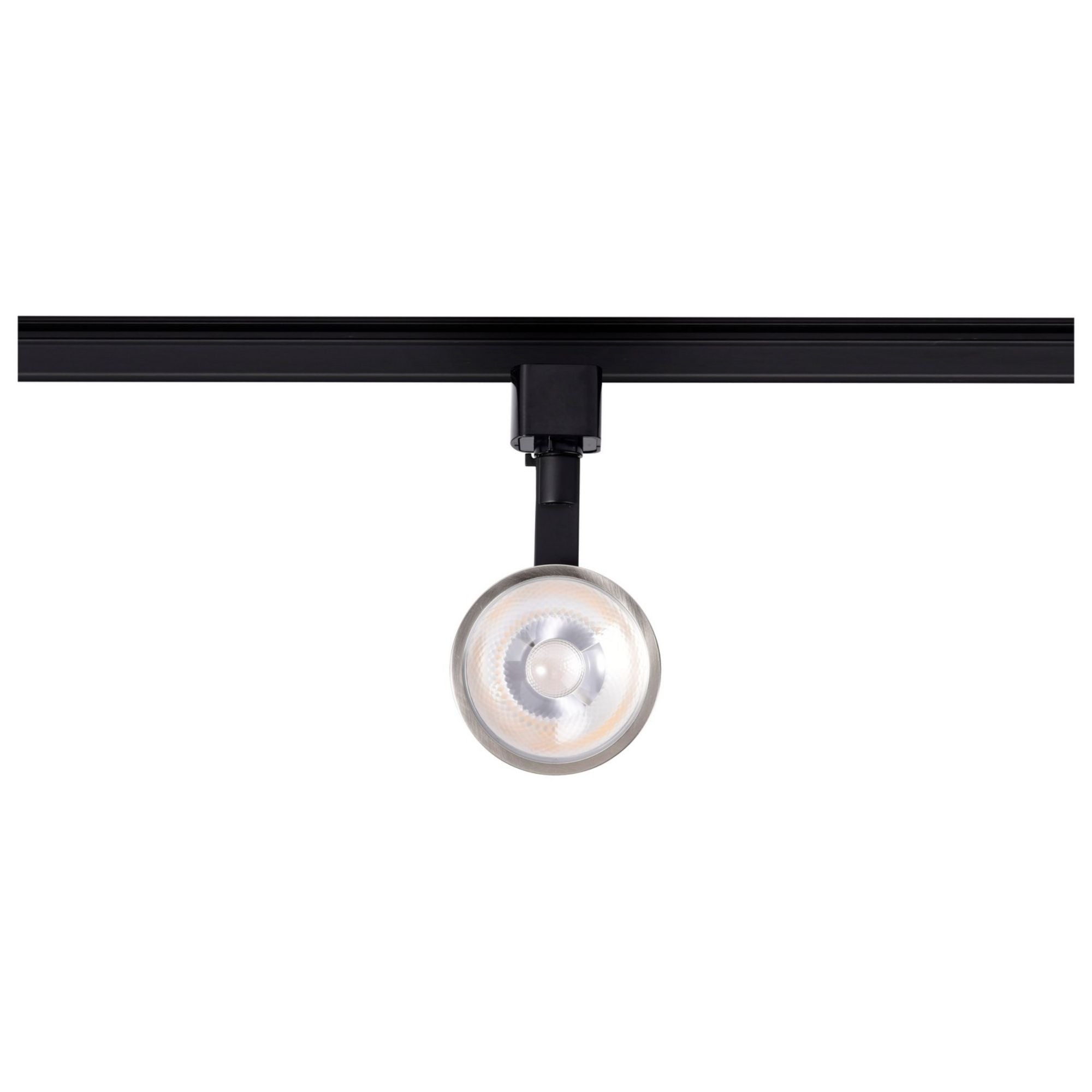 Round LED Track Head, 1000 Lumens, 12W, 3000K, Halo, 36° Beam Angle, Black|Nickel - Bees Lighting