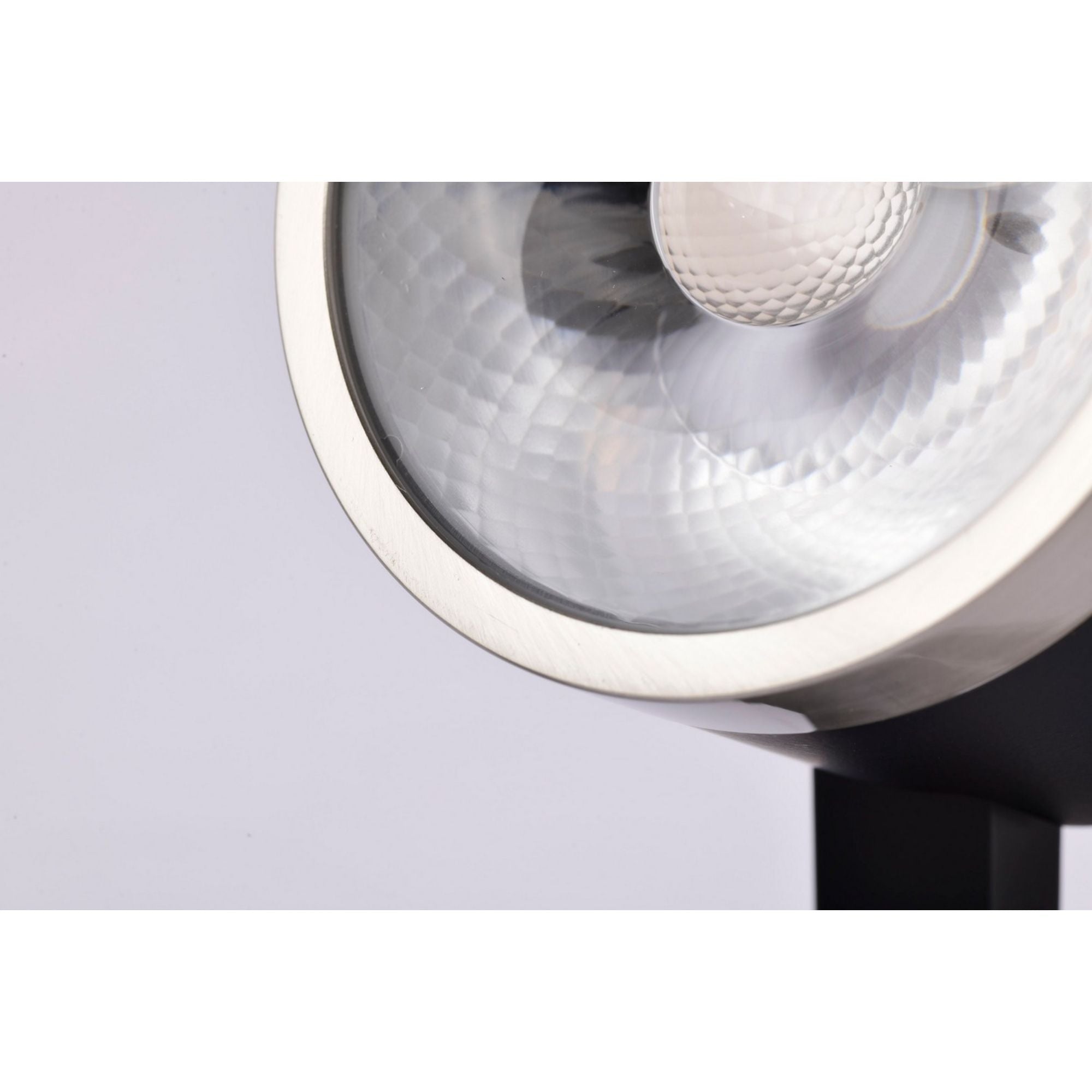 Round LED Track Head, 1000 Lumens, 12W, 3000K, Halo, 36° Beam Angle, Black|Nickel - Bees Lighting