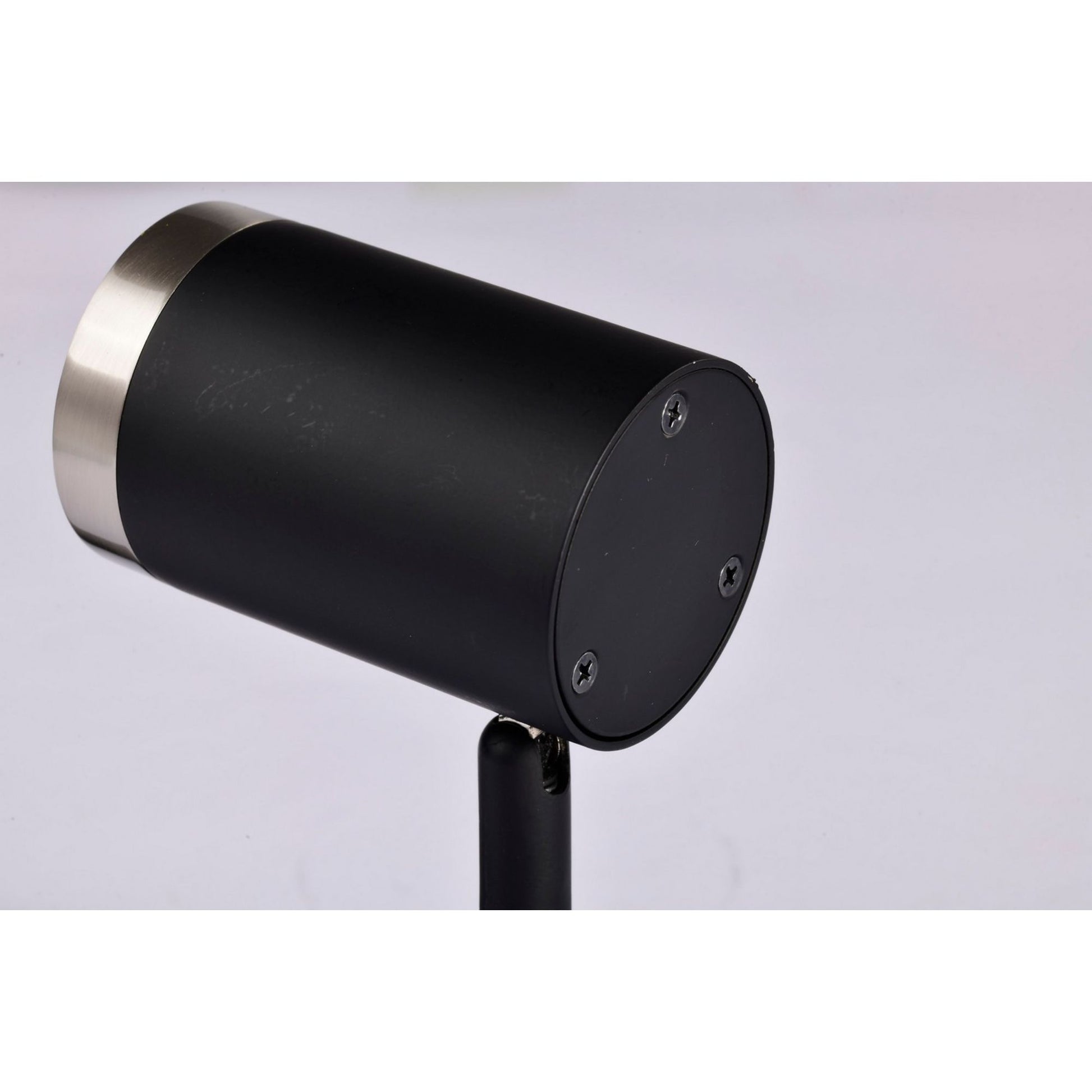 LED Small Cylinder Halo Track Head 12W 1000 Lumens 3000K, 36°, Black & Nickel - Bees Lighting