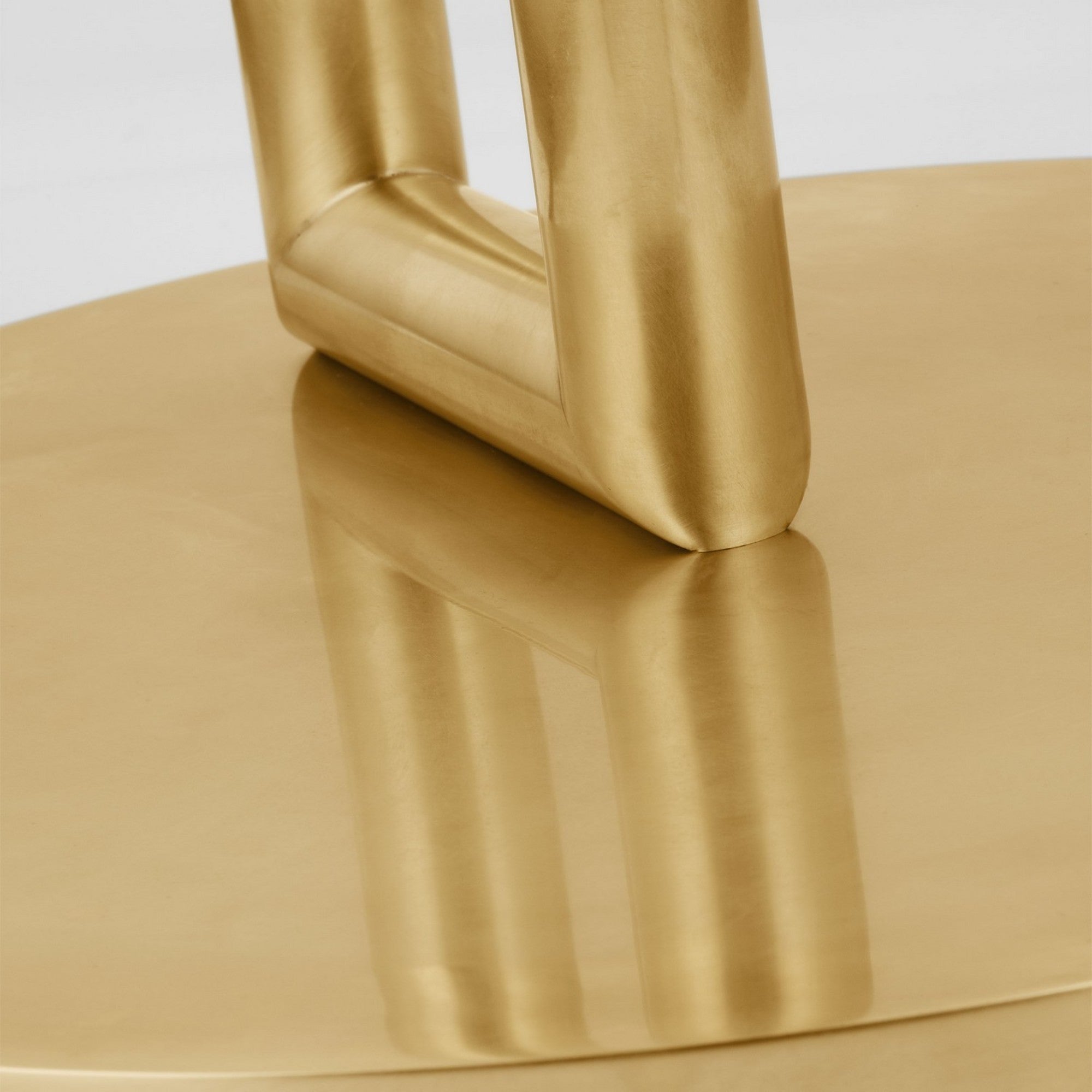 Fielle 65" LED Floor Lamp, 120-240V, Natural Brass Finish - Bees Lighting