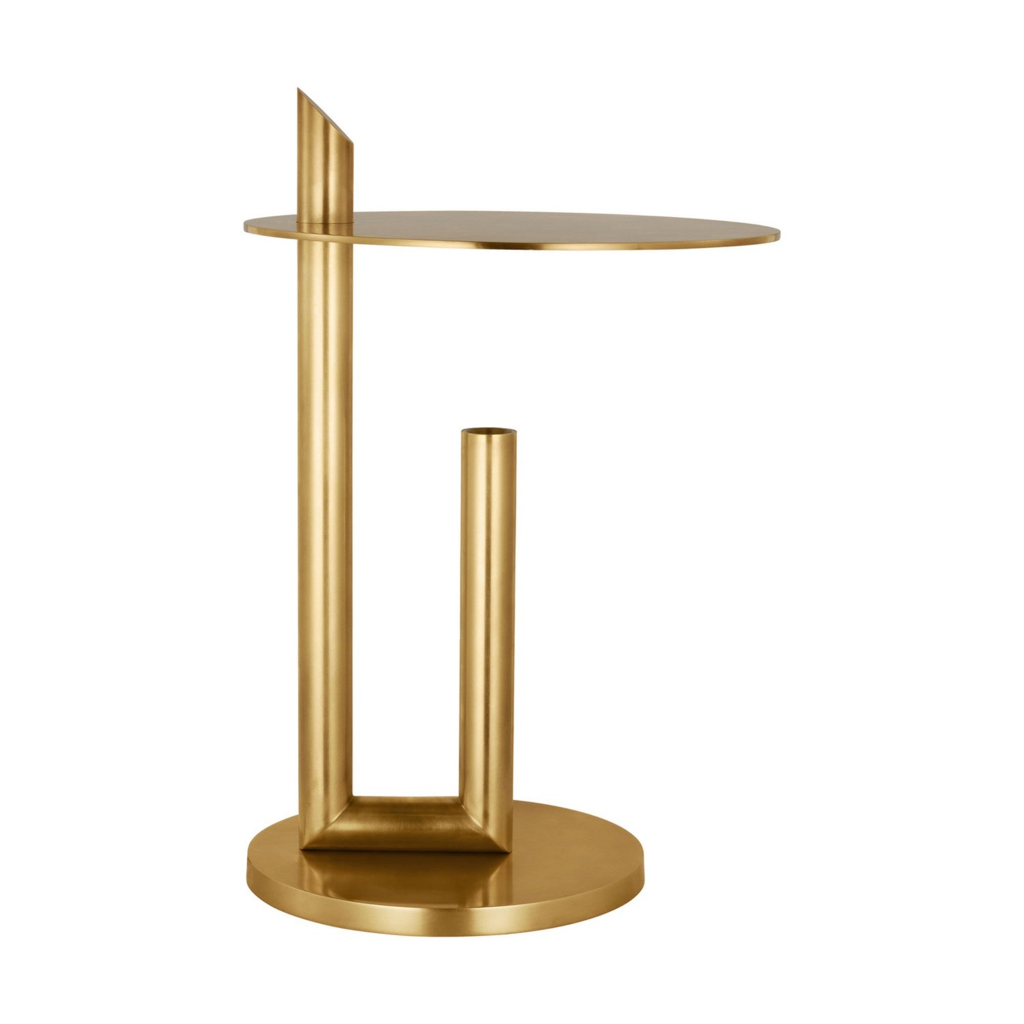 Fielle 20" LED Table Lamp, 120-240V, Natural Brass Finish - Bees Lighting