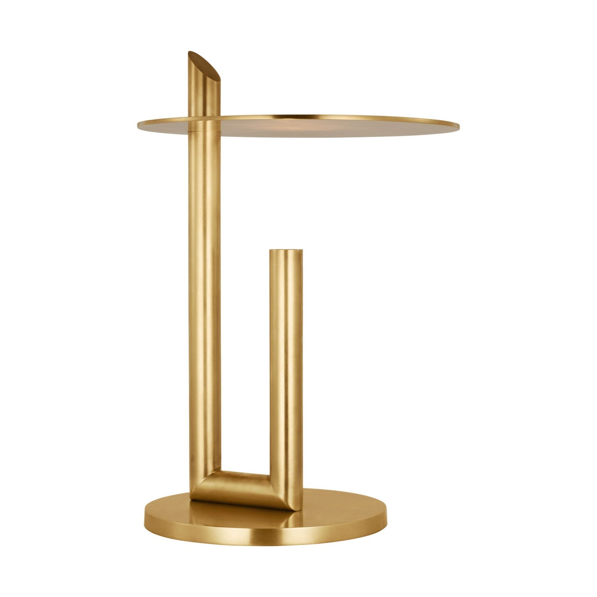 Fielle 20" LED Table Lamp, 120-240V, Natural Brass Finish - Bees Lighting