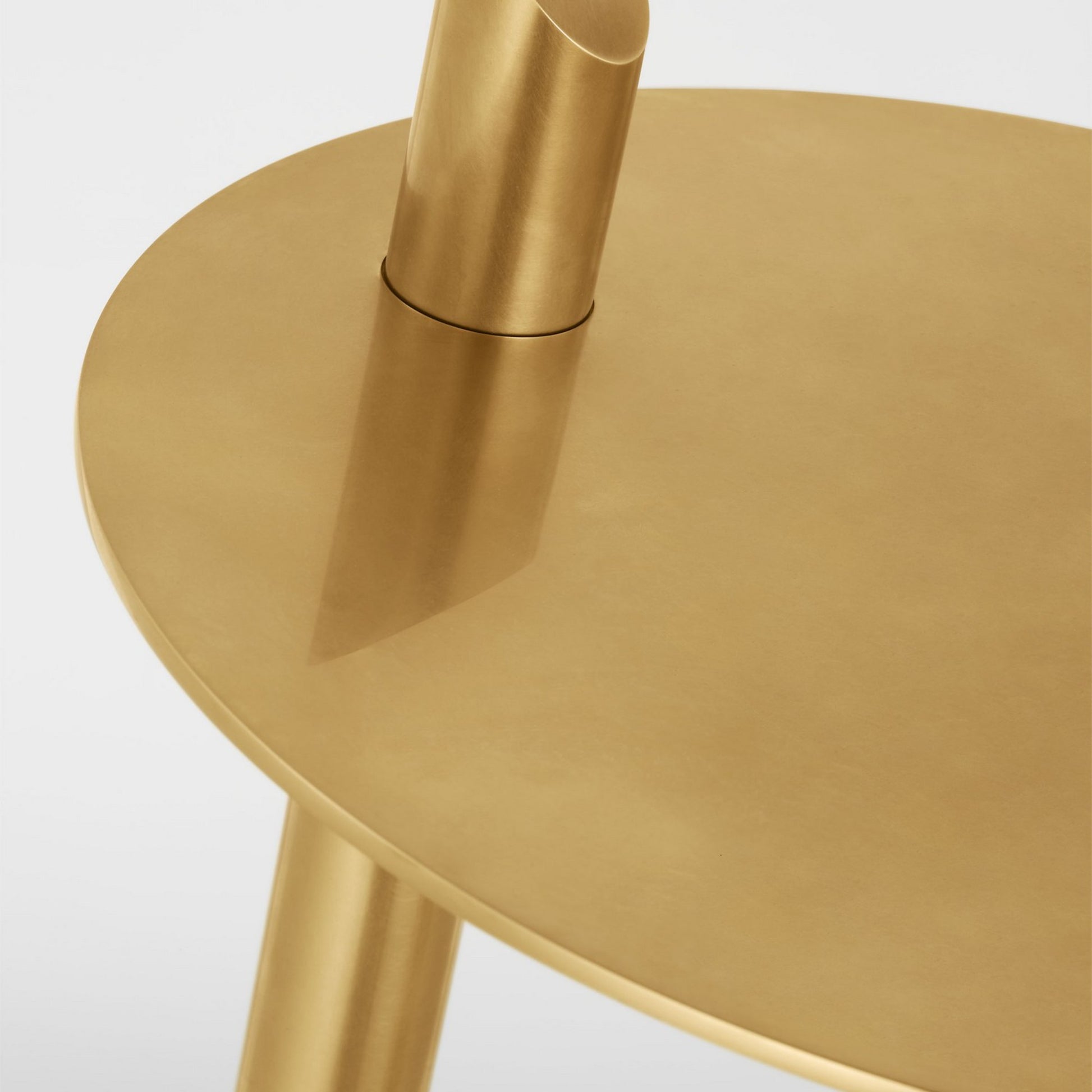 Fielle 20" LED Table Lamp, 120-240V, Natural Brass Finish - Bees Lighting