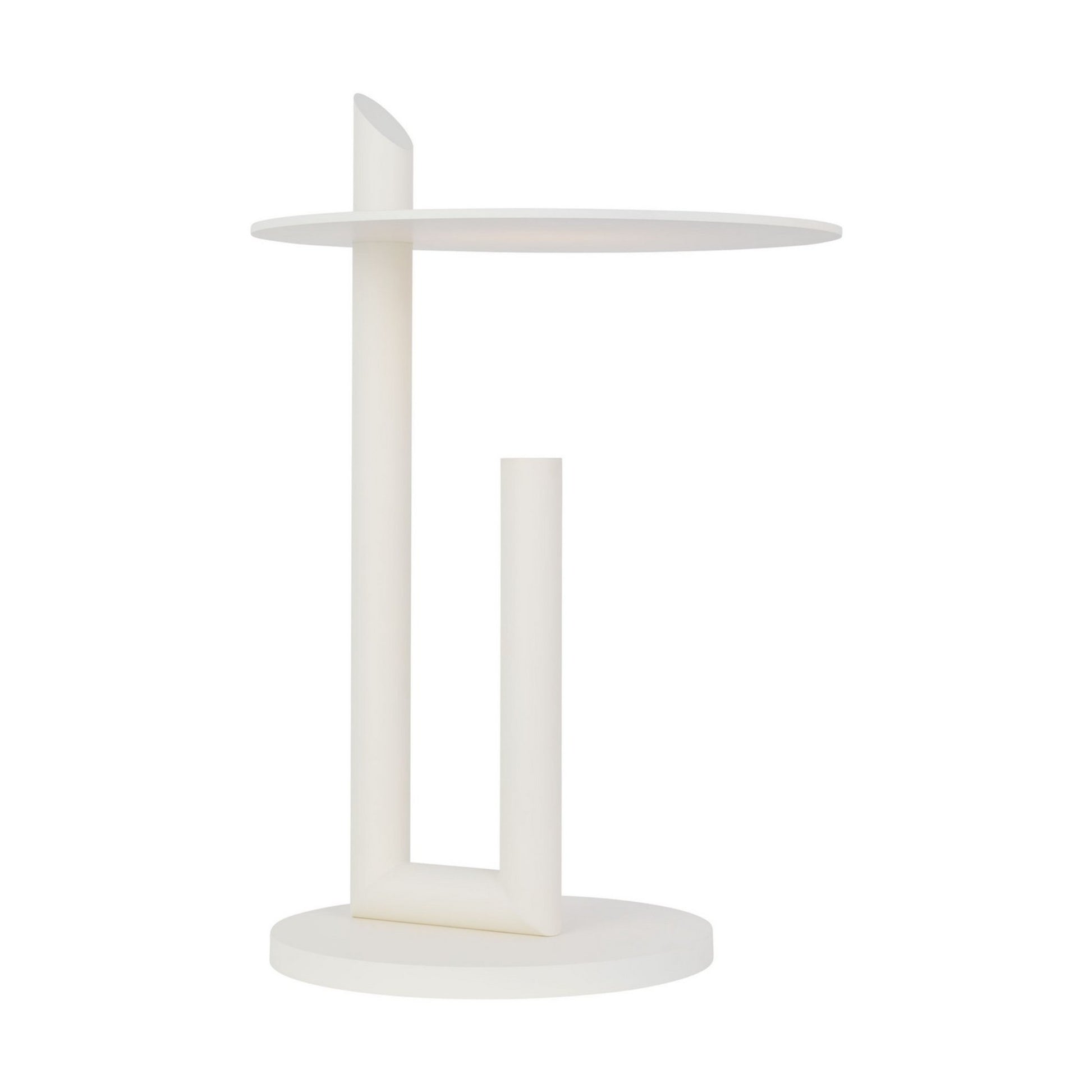 Fielle 20" LED Table Lamp, 120-240V, Soft White Finish - Bees Lighting