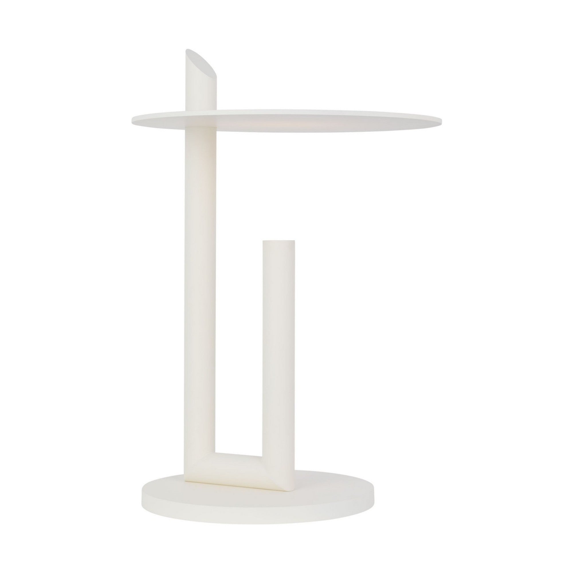 Fielle 20" LED Table Lamp, 120-240V, Soft White Finish - Bees Lighting