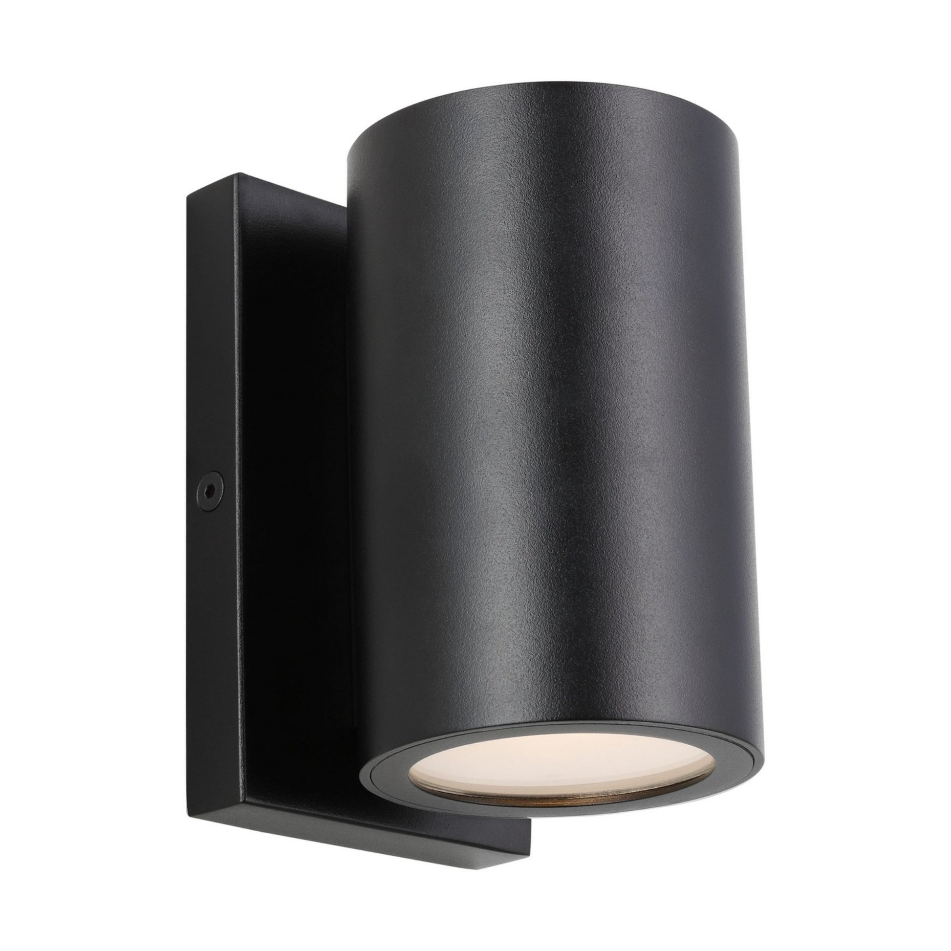 Pressa 5" LED Round Small Wall Light, 120-277V, Black Finish - Bees Lighting
