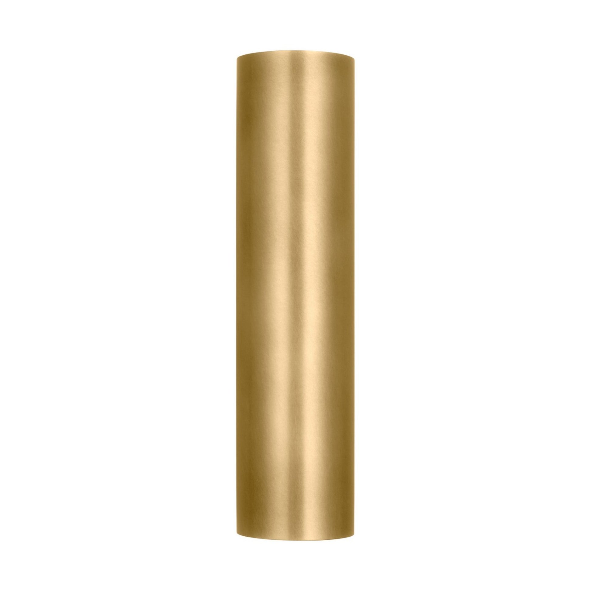 Pressa 12" LED Round Medium Wall Light, 120-277V, Natural Brass Finish - Bees Lighting