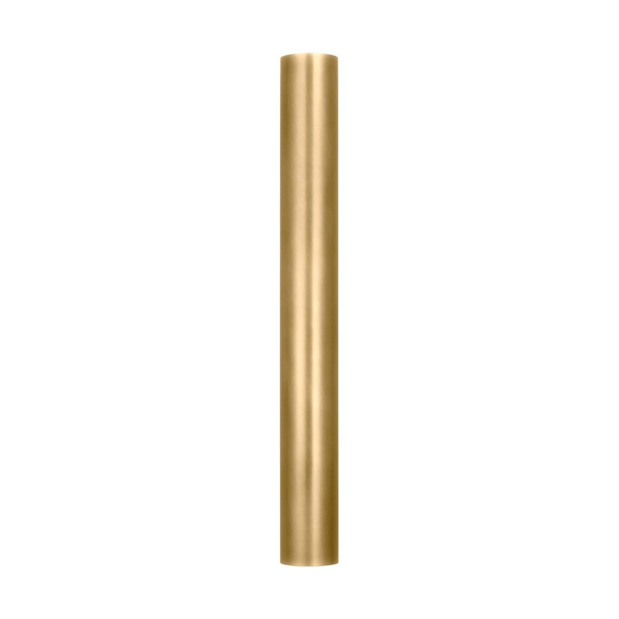 Pressa 26" LED Round X-Large Wall Light, 120-277V, Natural Brass Finish - Bees Lighting