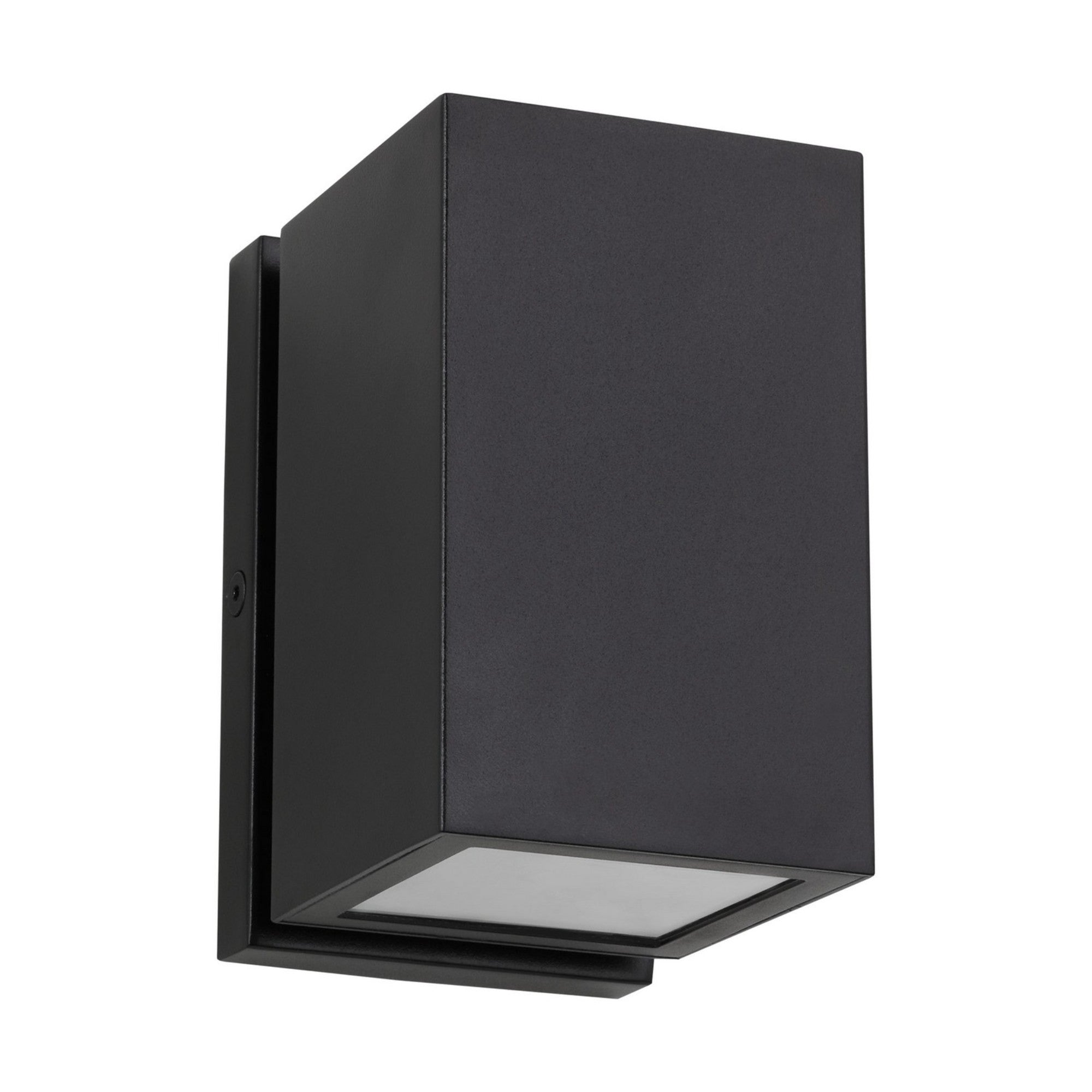 Pressa 5" LED Square Small Wall Light, 120-277V, Black Finish - Bees Lighting