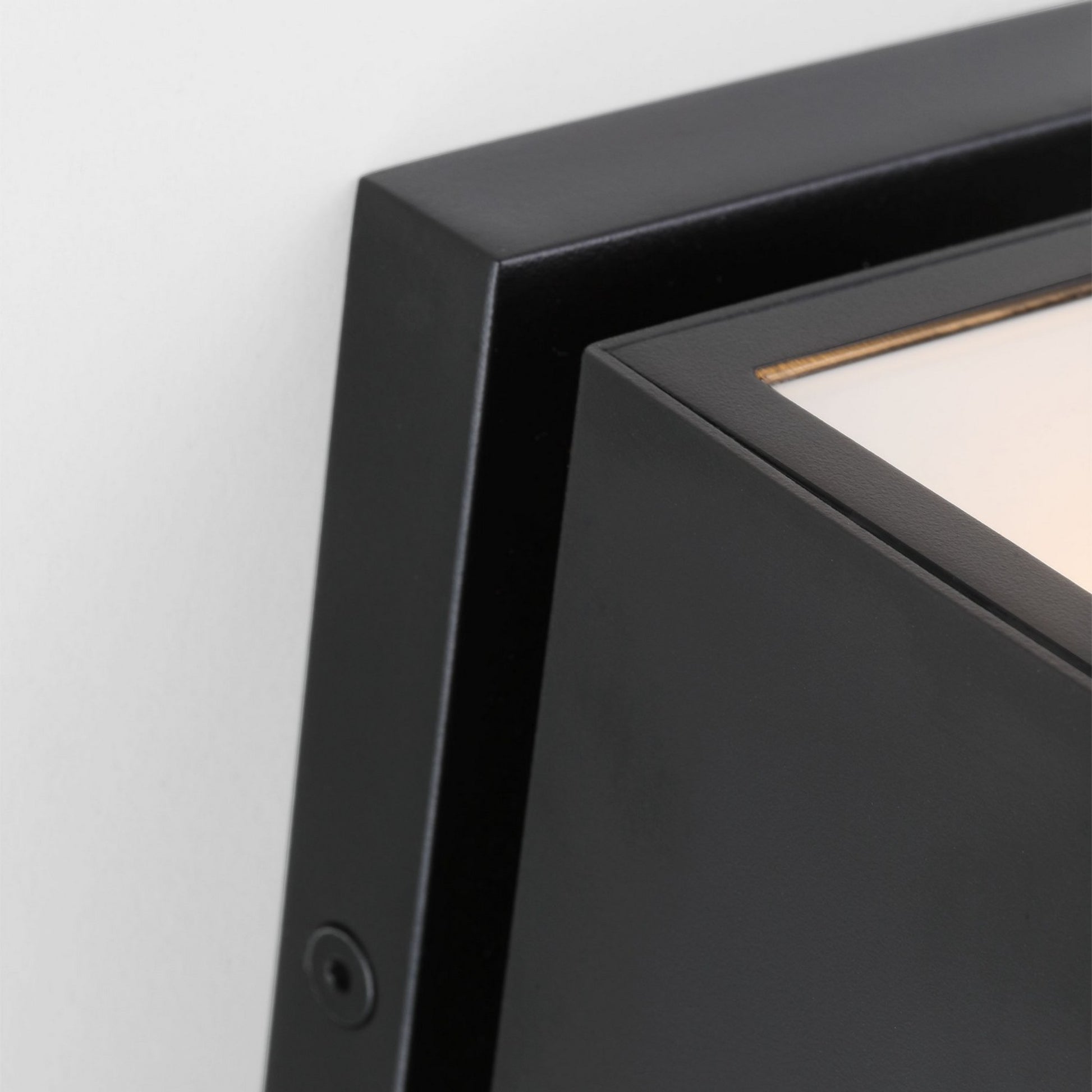 Pressa 5" LED Square Small Wall Light, 120-277V, Black Finish - Bees Lighting
